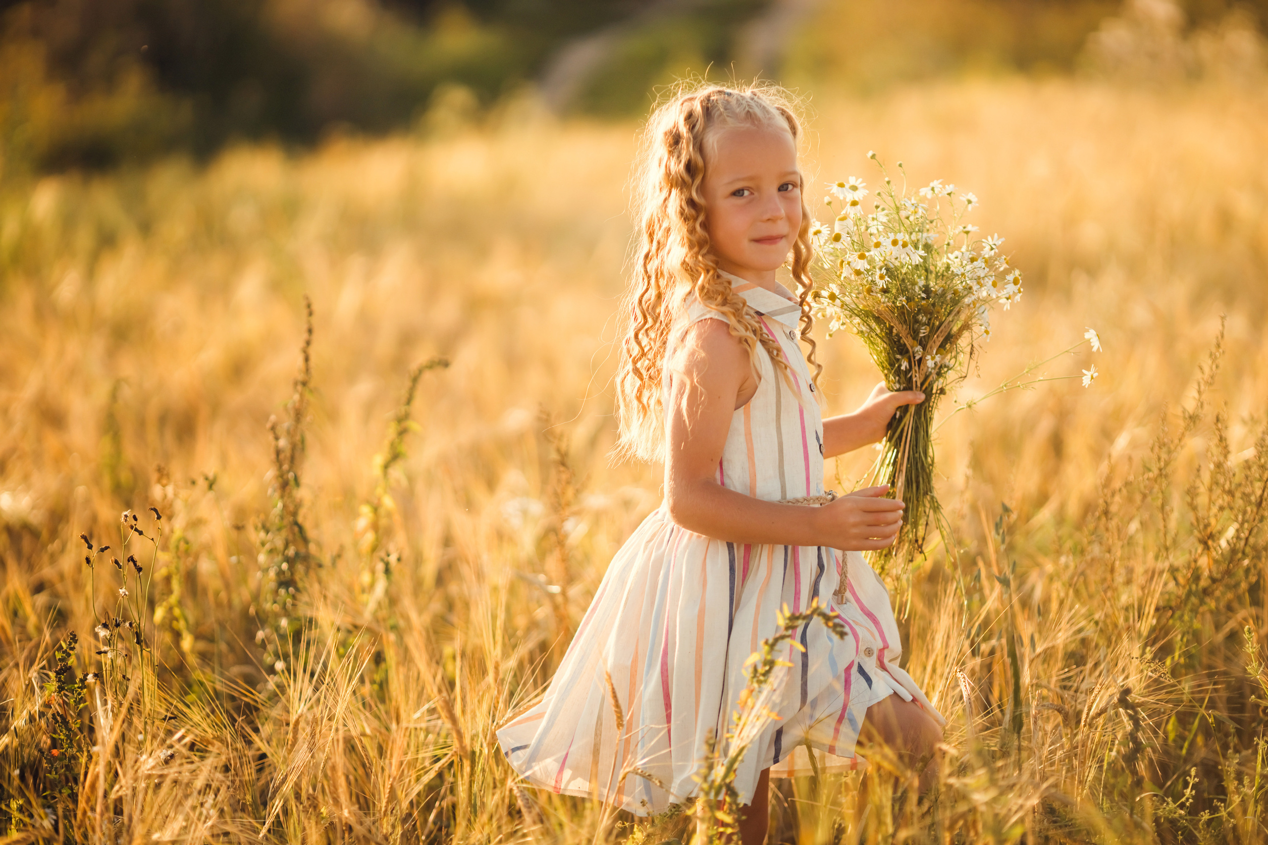 Прогулка в полях всей семьей. Фотограф новорожденных во Владимире