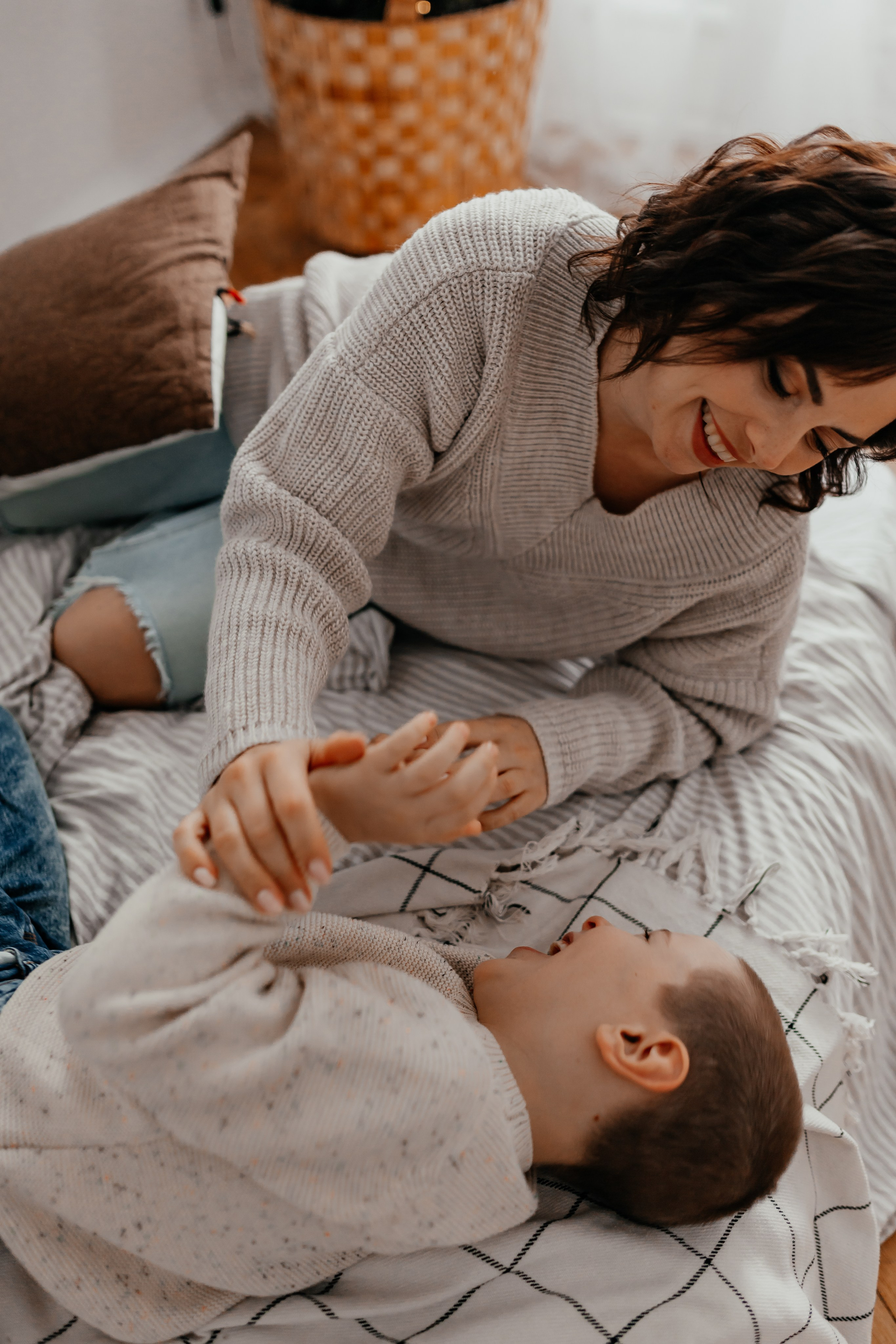 Таня, Захар, Миша. Семейный и домашний фотограф в Москве и МО Королева Валерия