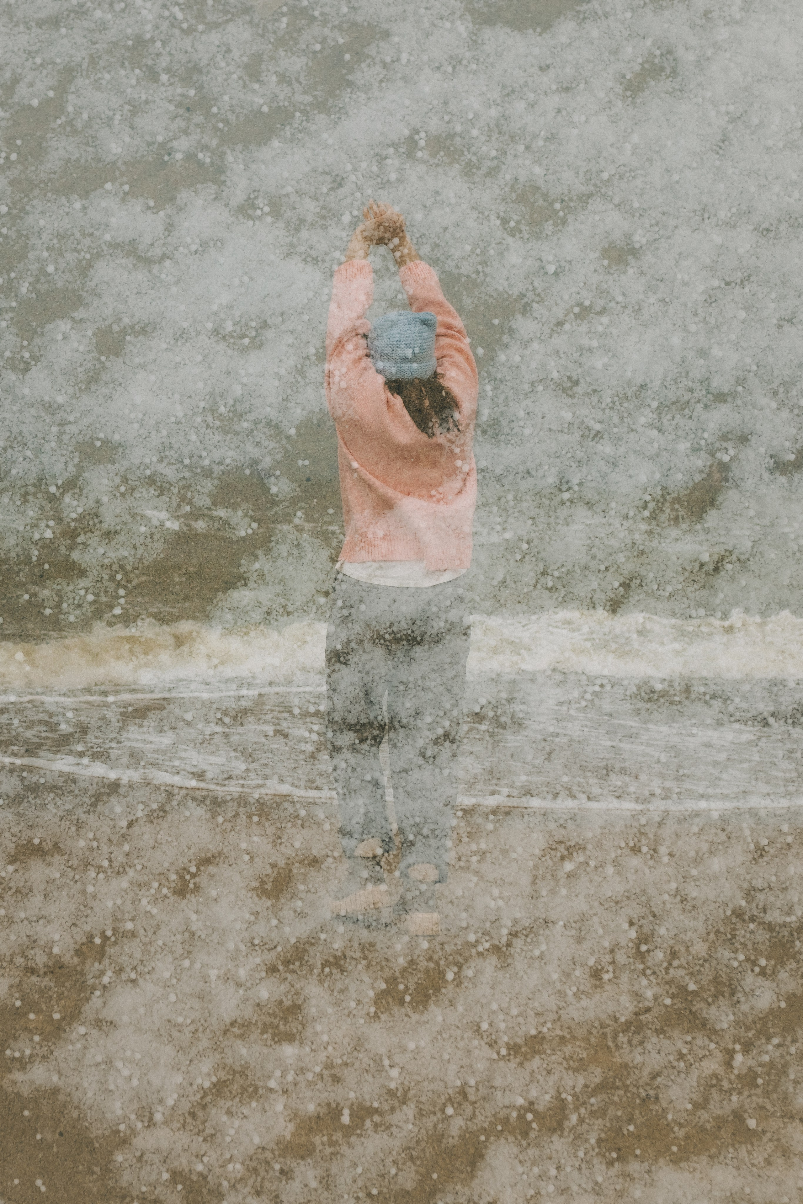 Маша и зима на Балтике. Фотограф Зеленоградск Красильникова Елена