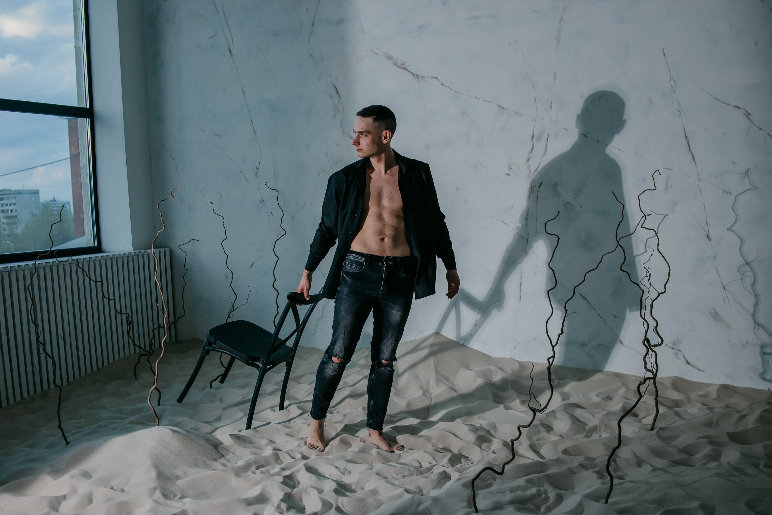 Евгений. Фото в песке. Фотограф Регина Крикунова г. Красноярск