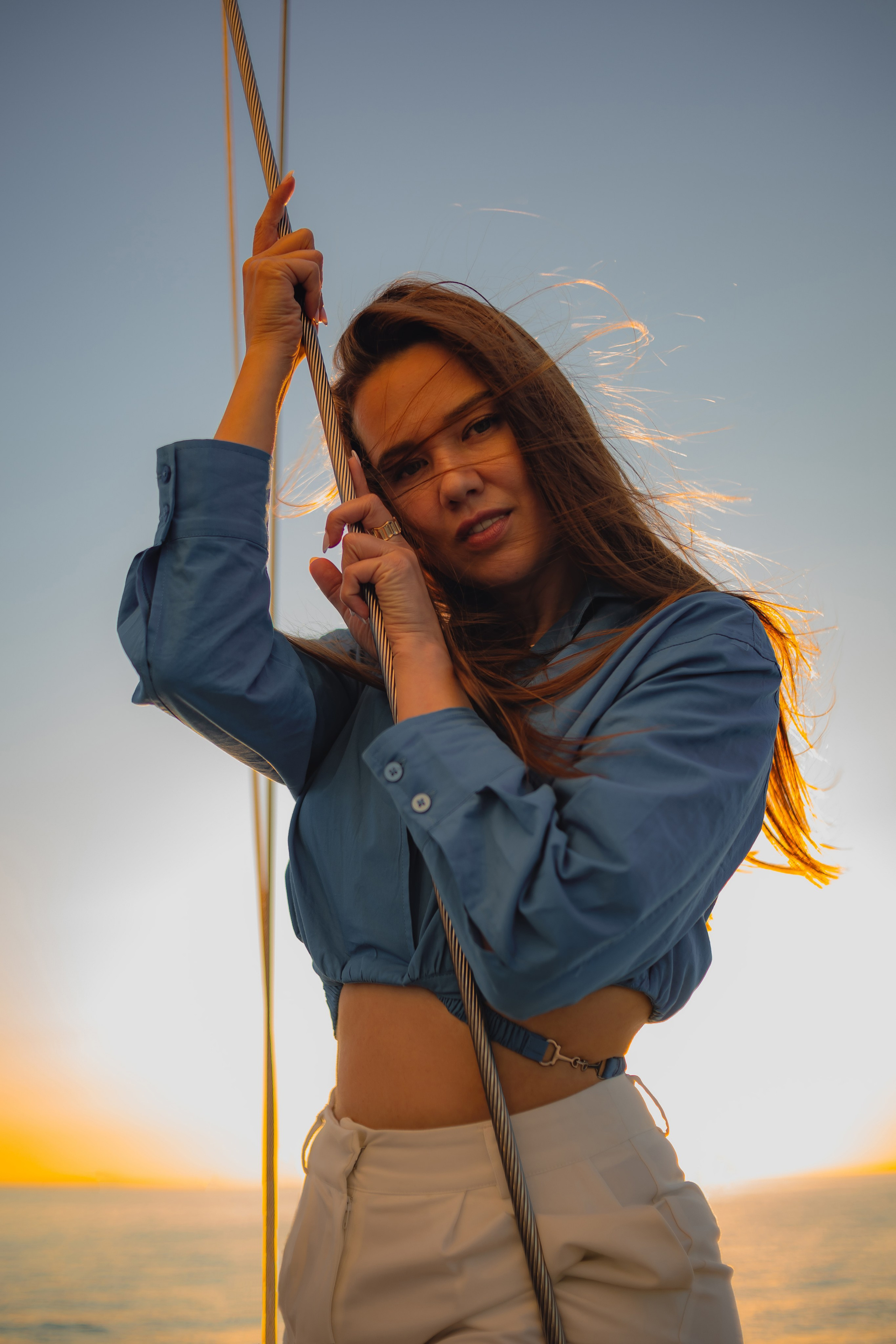 Фотосессия на яхте или шхуне на закате. Фотограф в Санкт-Петербурге и Москве Наталья Милли