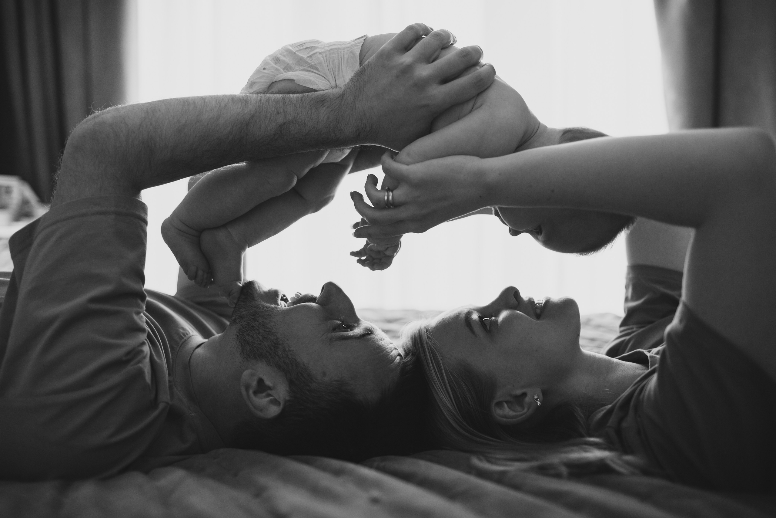 Женя, Юля и Вероника (домашняя фотосессия). Семейный и детский фотограф и видеограф в Москве, Дрокина Наталья