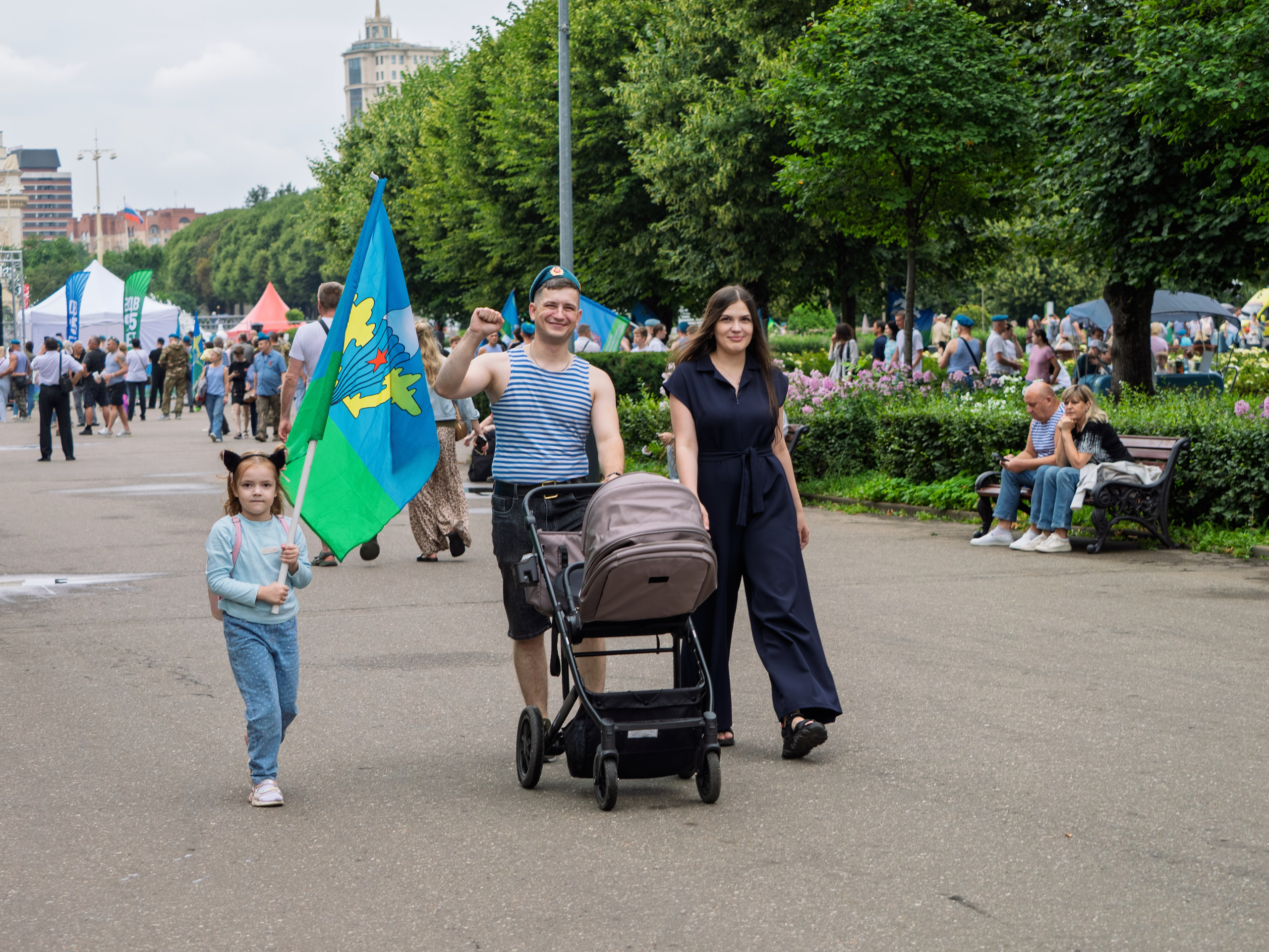 Празднование 95-летия ВДВ в парке горького 2 августа 2025 гола. Фотограф Никифоров-Гордеев Сергей. Москва и МО