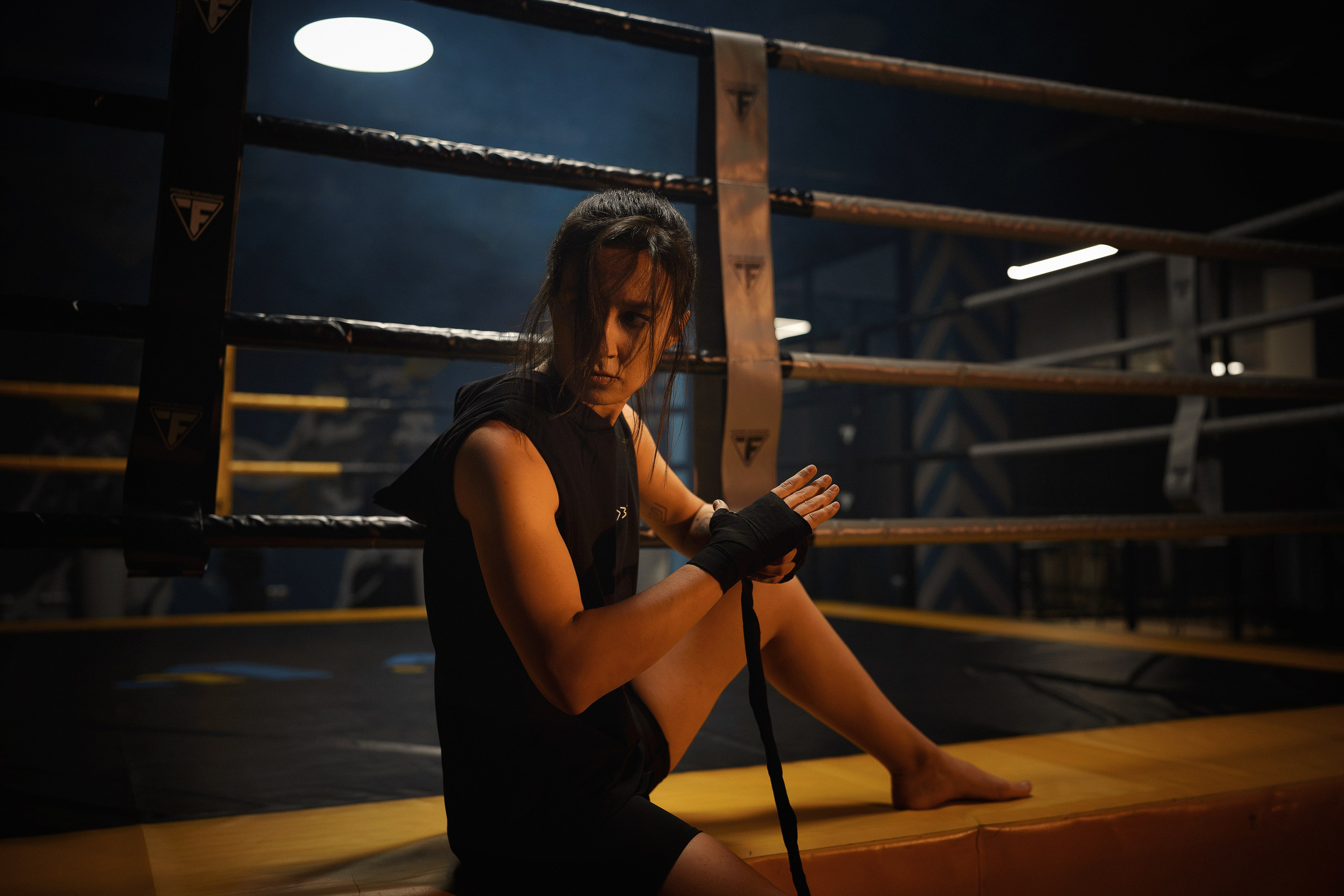 Фотосессия в боксерском зале