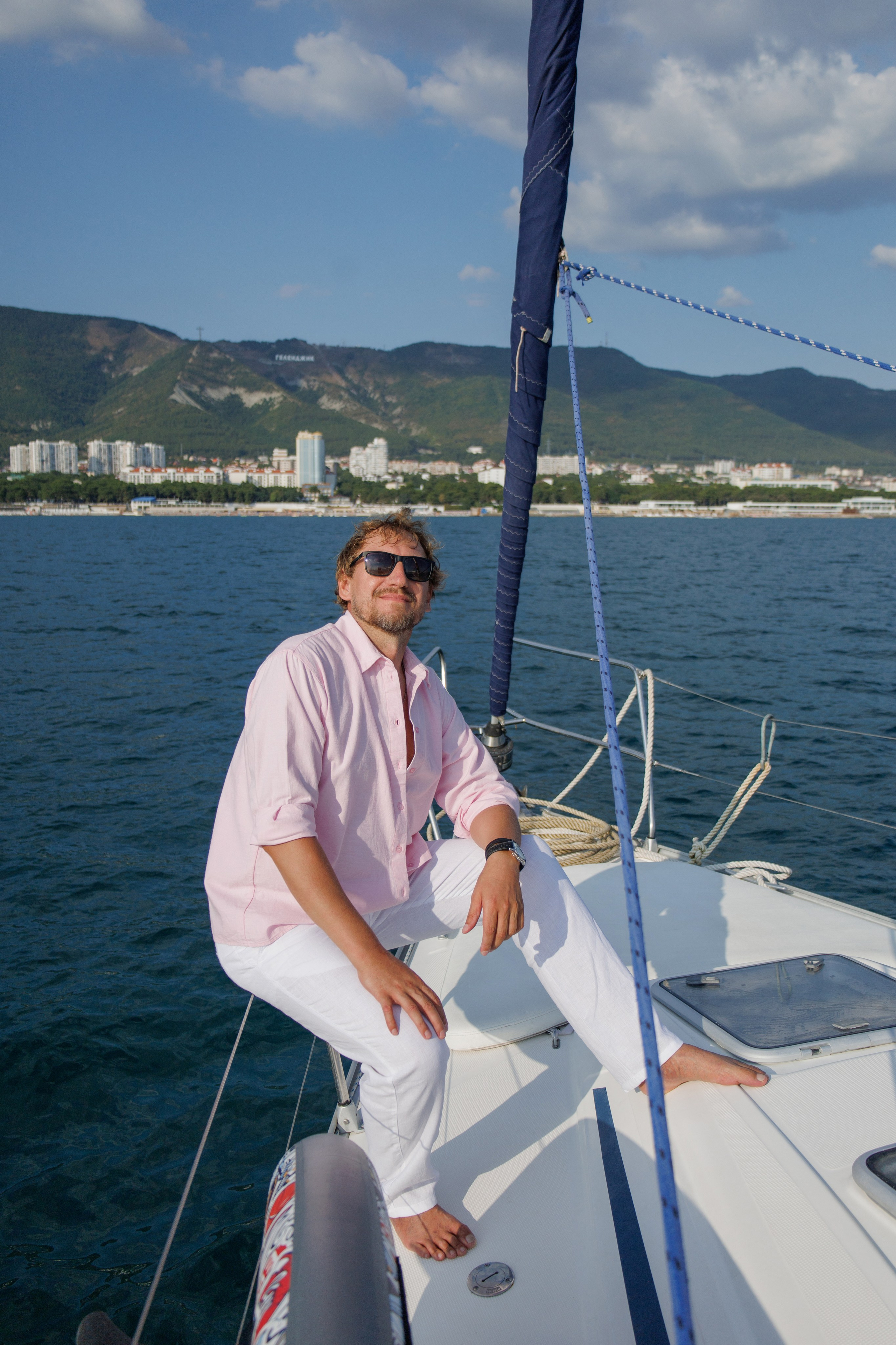 Лавстори на яхте. Семейный и портретный фотограф в Геленджике Любовь Бодрова