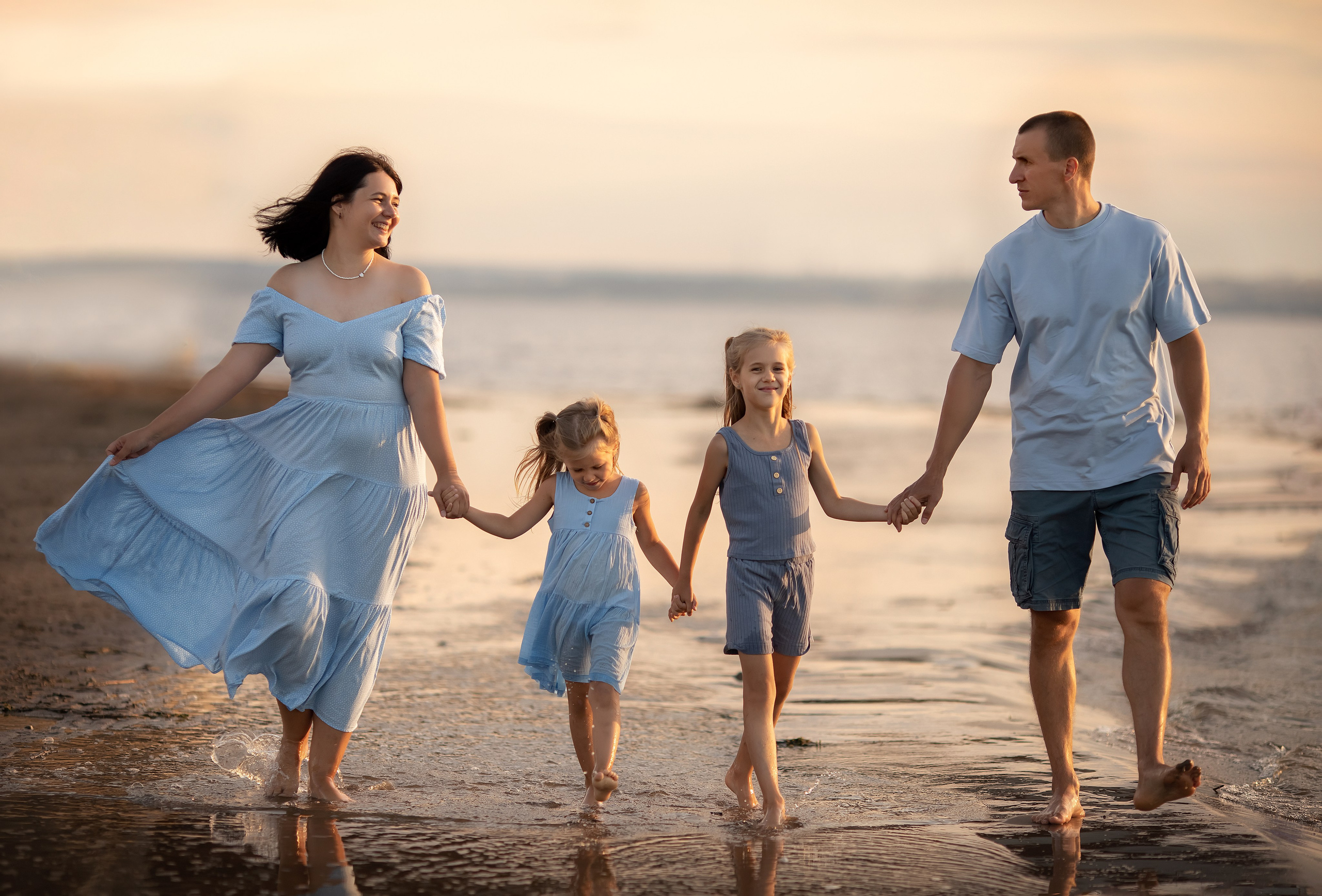 Босиком в закат. Семейный и детский фотограф в Саратове Полина Коткина