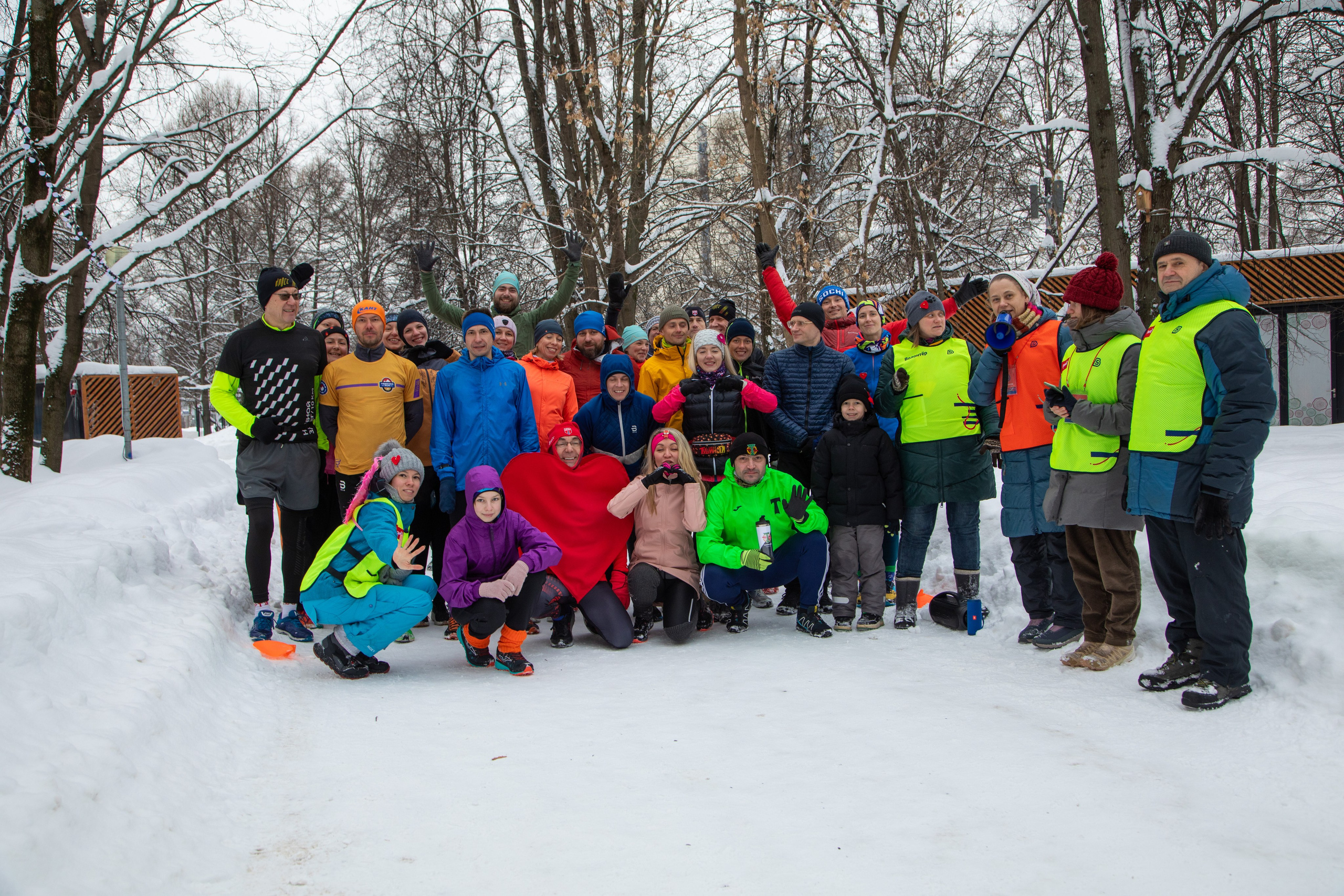 5 вёрст в Тушино, День влюбленных, 91 забег, 17 февраля 2024 г. Фотограф Сергей Ловкий