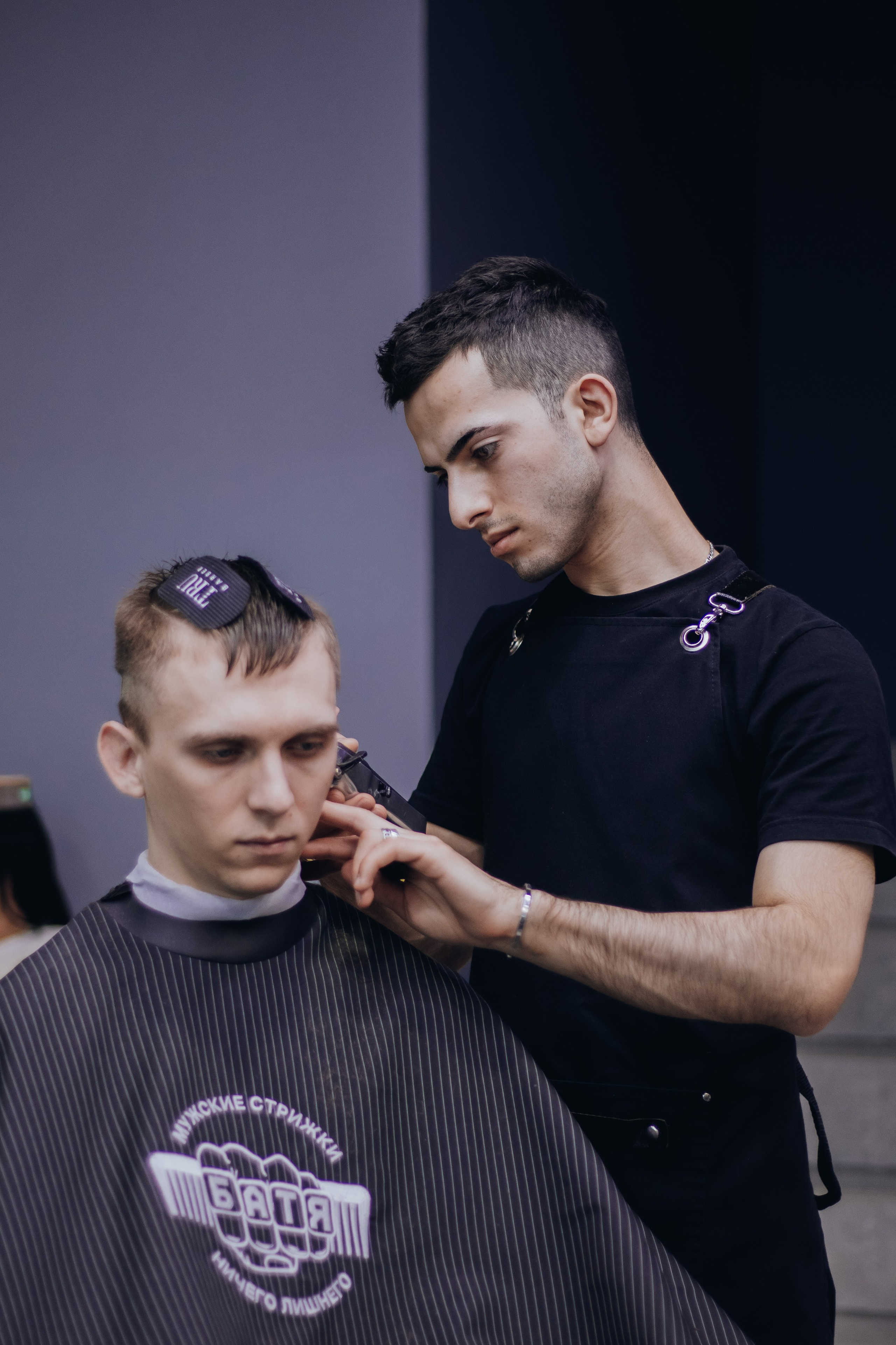 Barbershop Dad. Content shooting. KRIS KRUPINNIKOVA