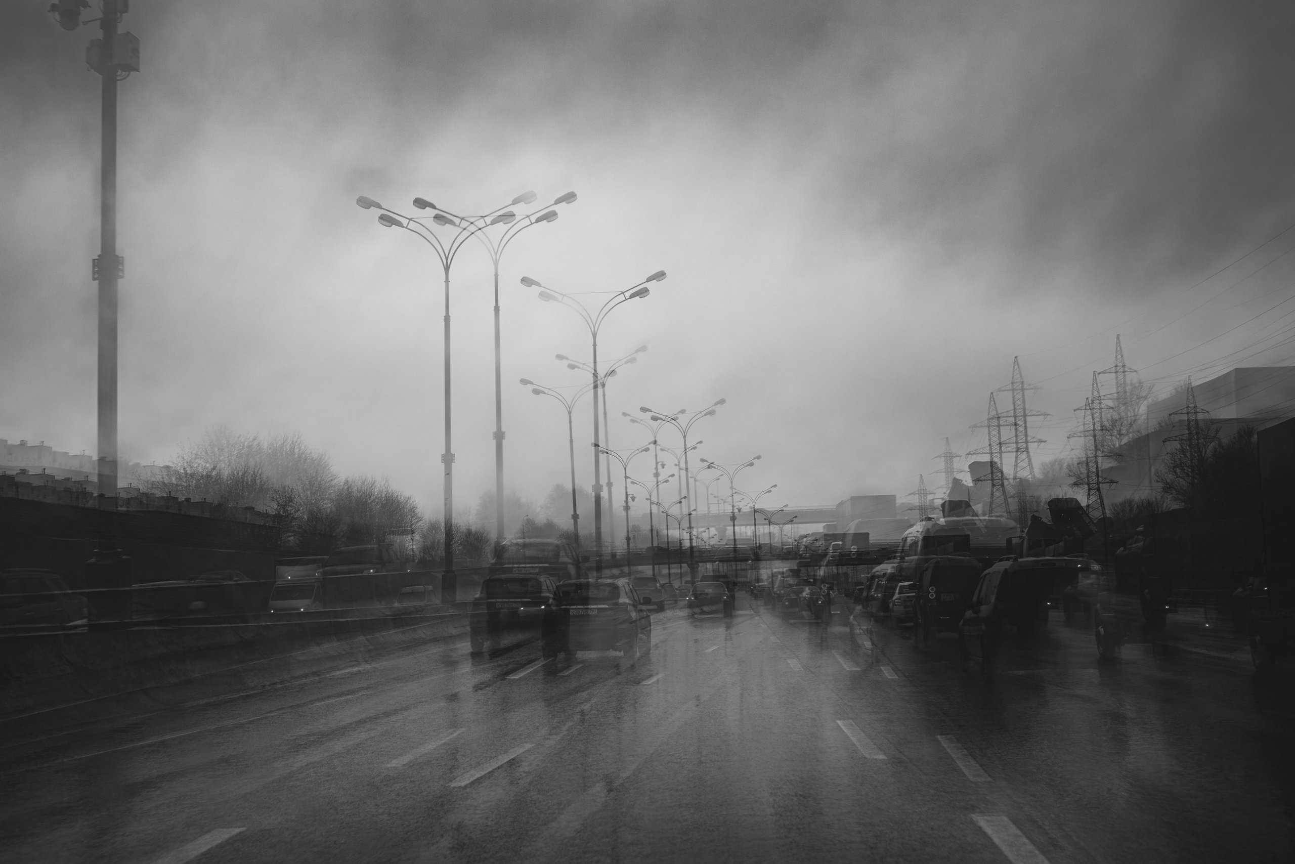 Черно-белая серия московских окраин