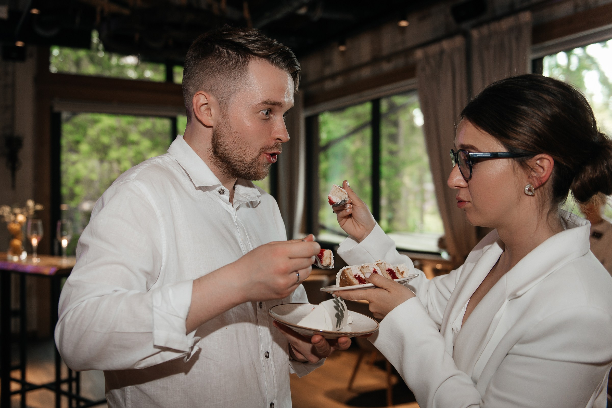 свадебный ужин в ресторане Чаща в Охта парке