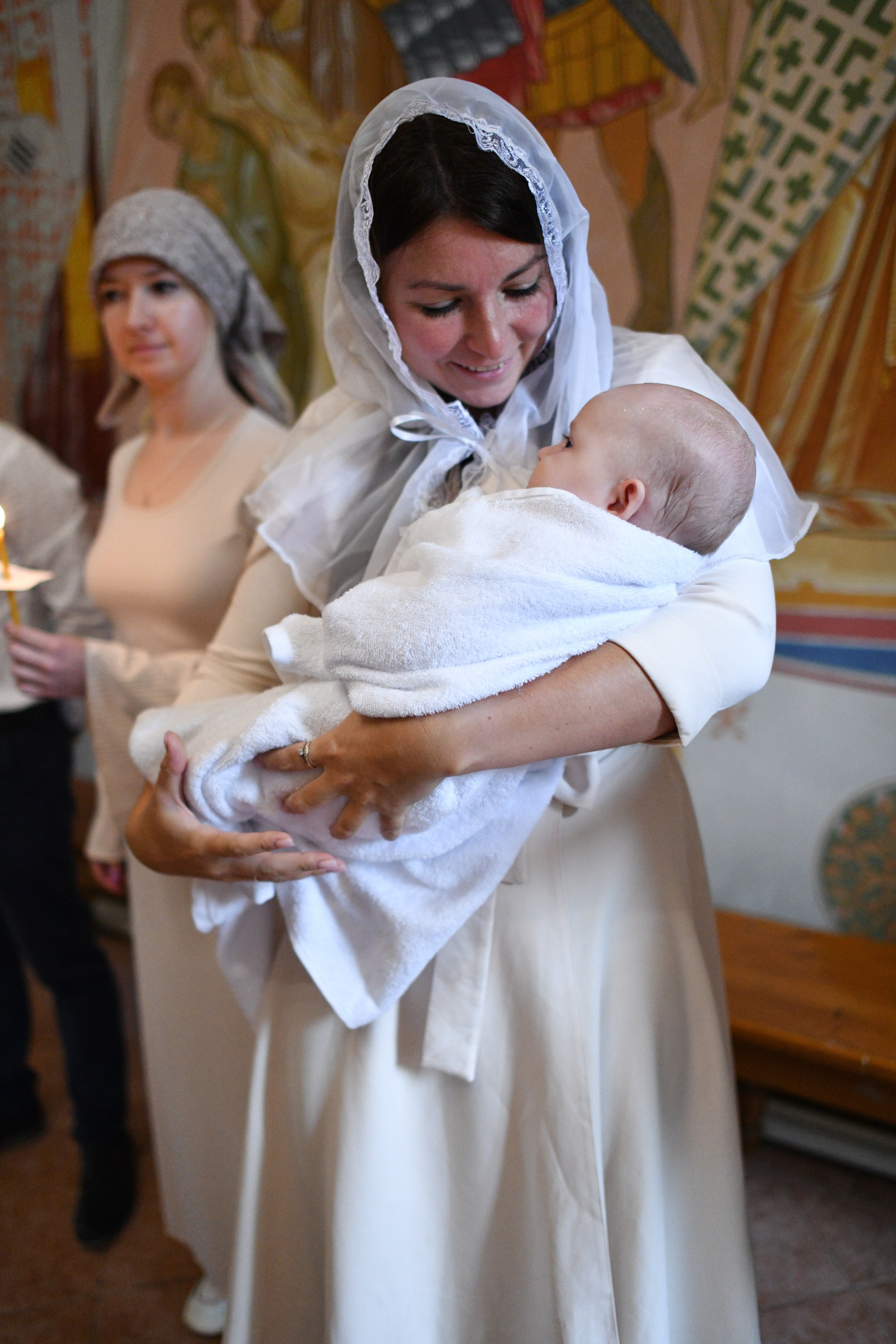Крещение в Покровской церкви. Свадебный и портретный фотограф в Москве Галина Борисова