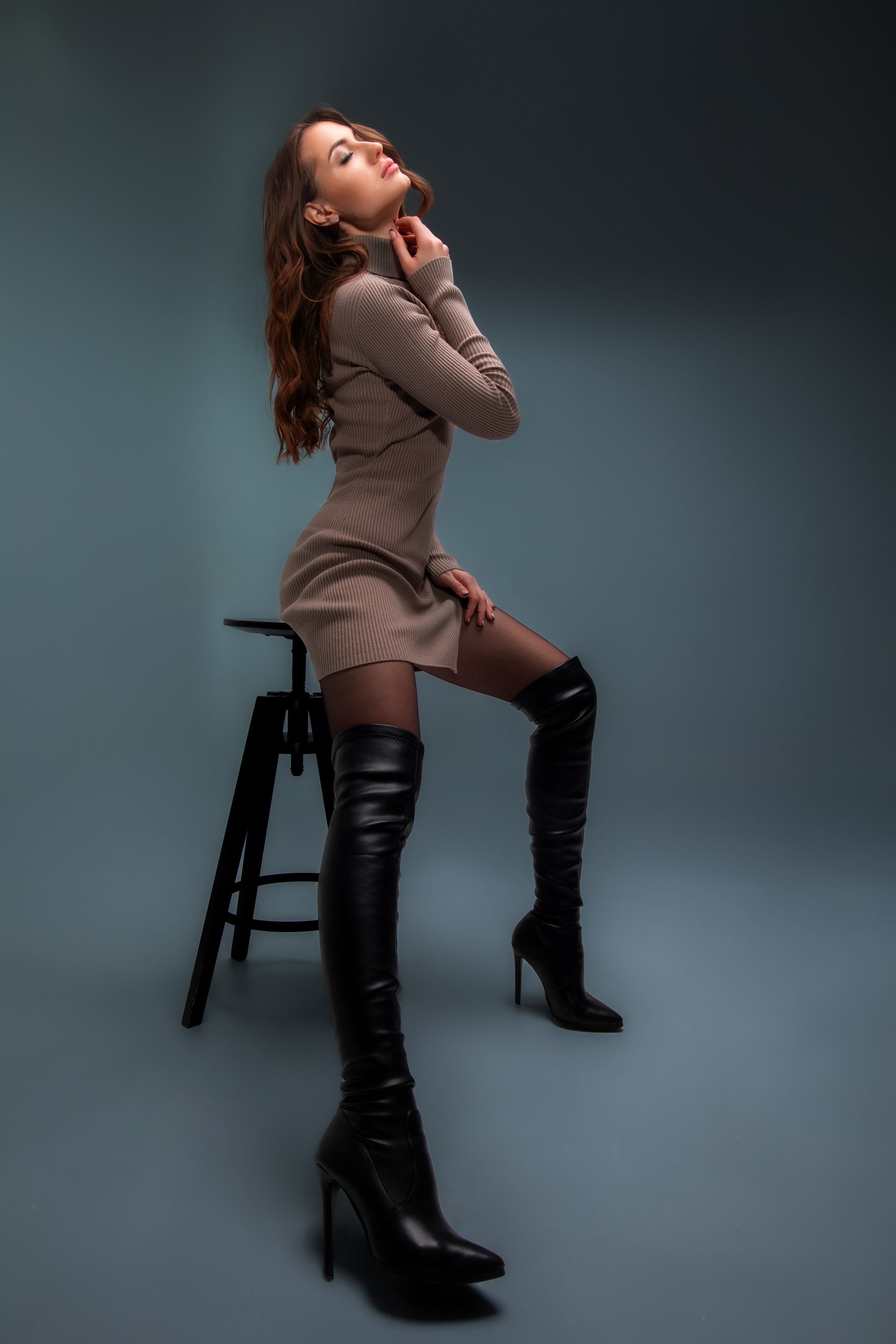 Фотосет с Анастасией в студии на циклораме в формате для «себя»