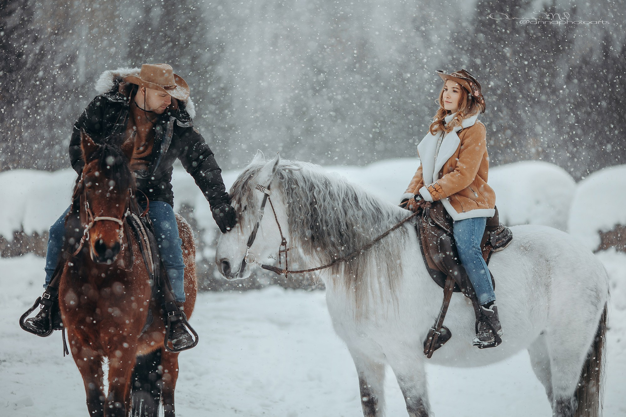 Снежная история. Анна Молчанова конный фотограф в Тюмени | фотосессии с лошадьми Тюмень