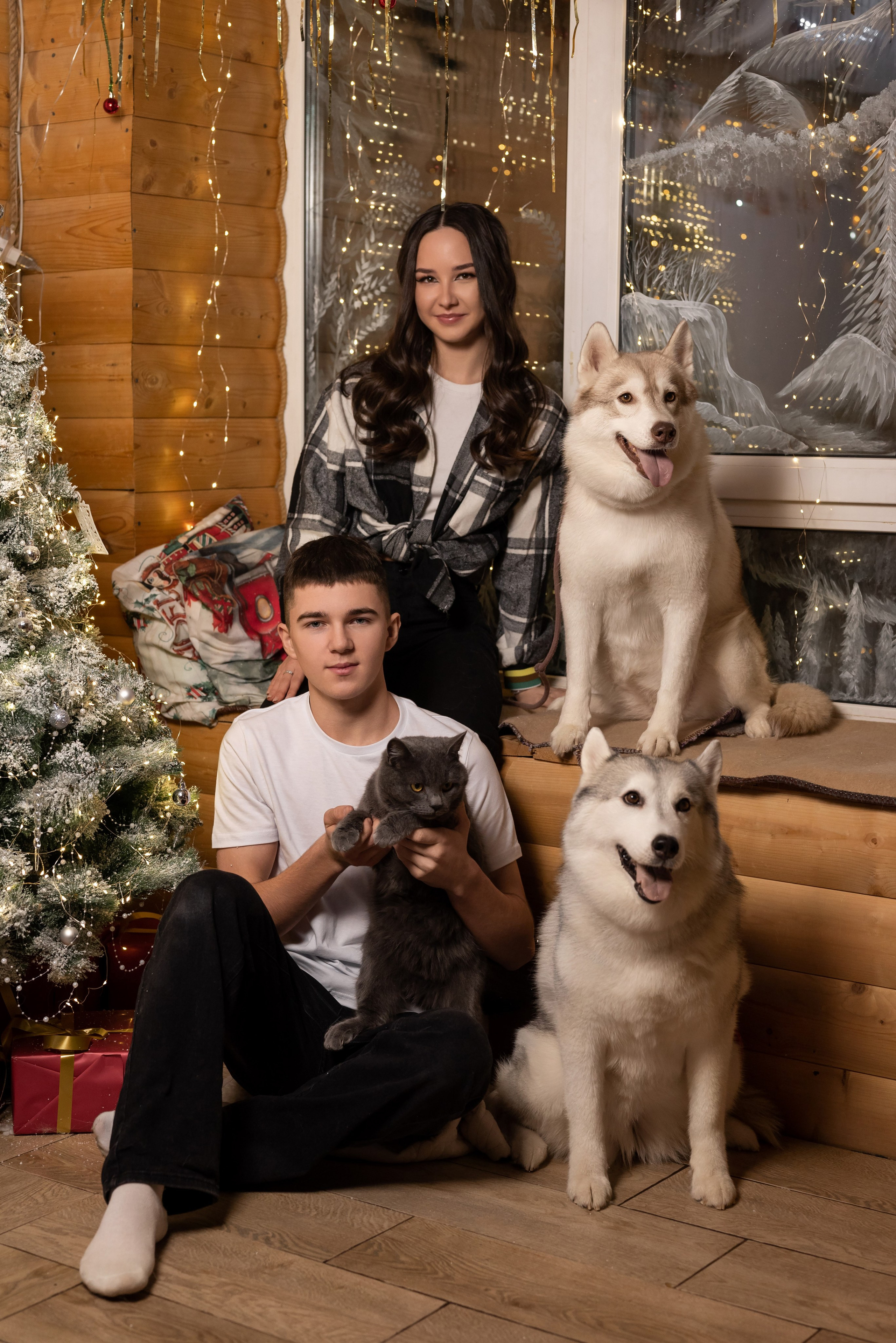 Фотопроект с хаски в частном доме. Фотограф в городе Салават