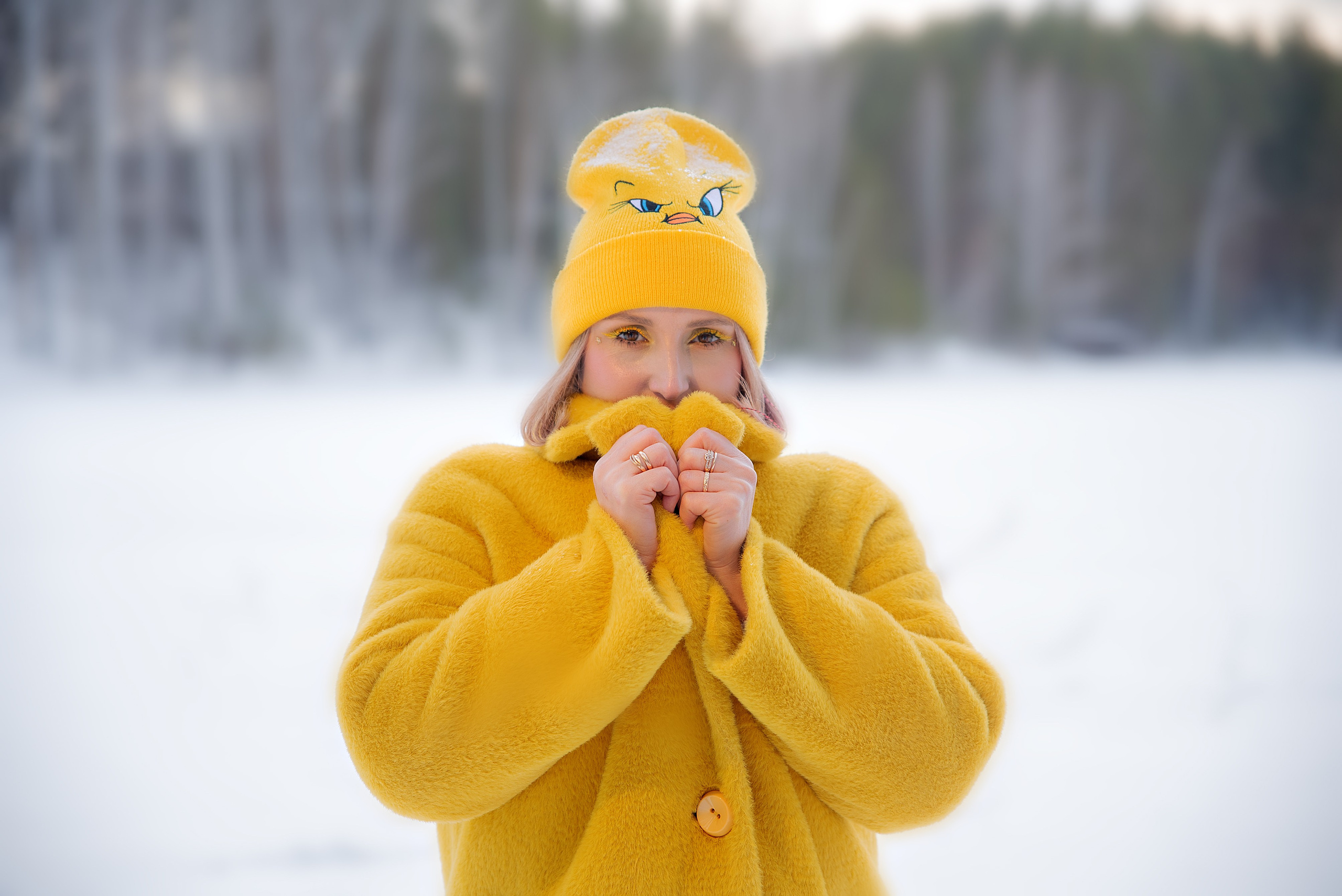 Индивидуальна и портретная фотосессия для Евгении, прогулка в зимнем лесу санатория Дальняя Дача. Семейный и портретный фотограф Кыштым Челябинск Марина Шигапова