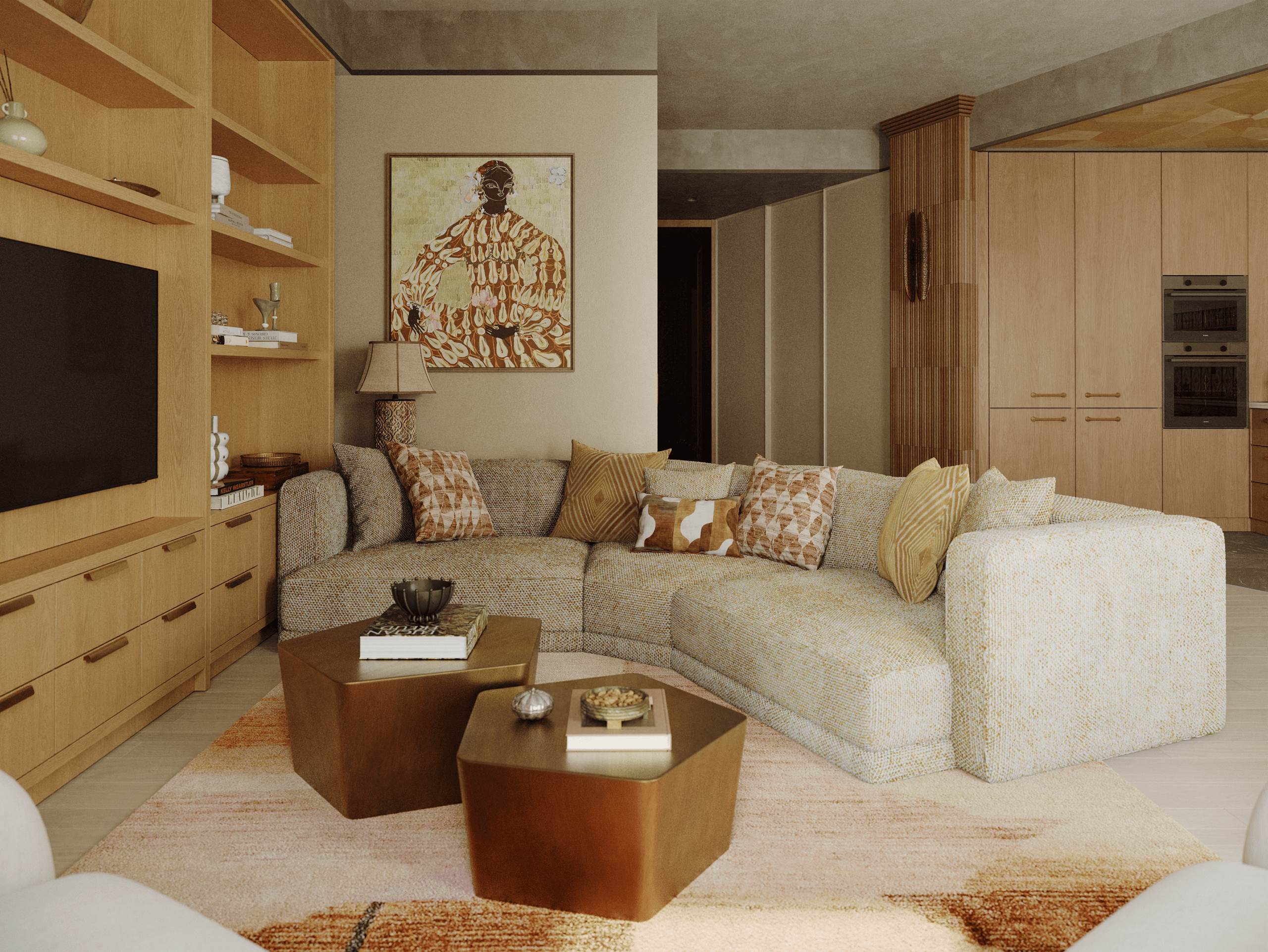 ЖК САДОВЫЕ КВАРТАЛЫ. 3D визуализация дизайна интерьера. 3D interior design visualizer