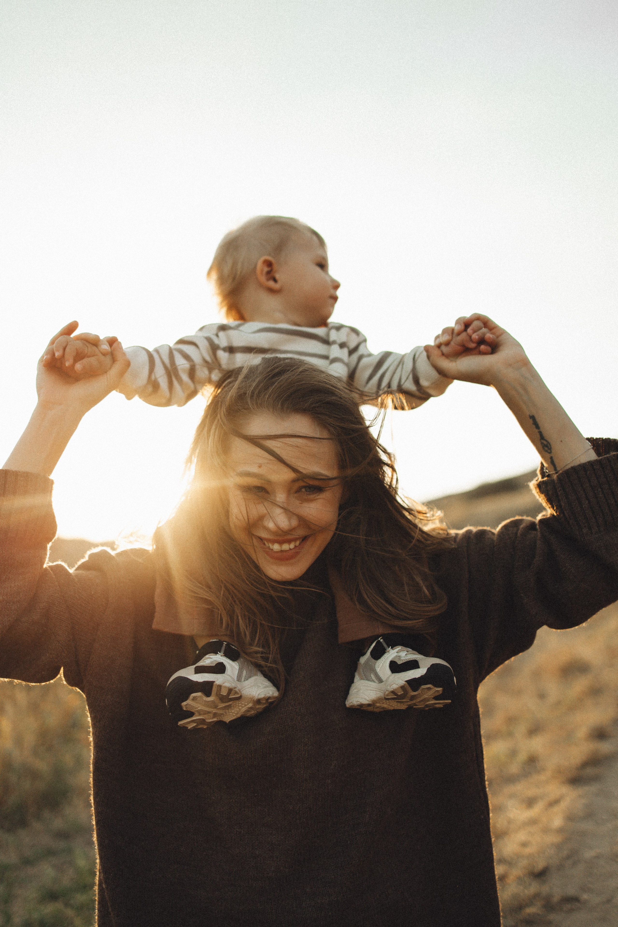 Семейная история, закат в Мержаново. Семейный и детский фотограф, таганрог, ростов-на-дону