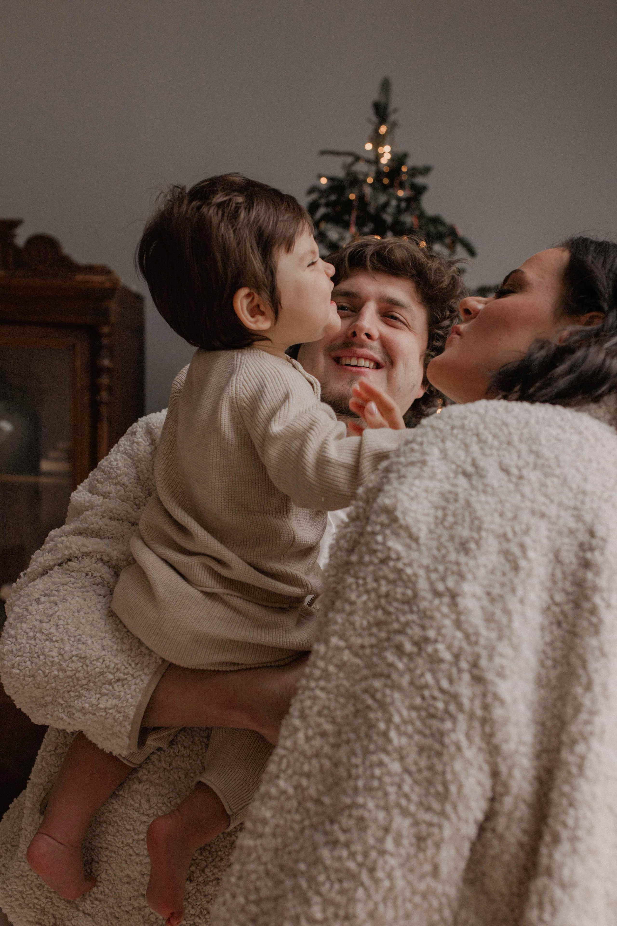Новогодняя семейная. Детский и семейный фотограф, съемка новорожденных Москва