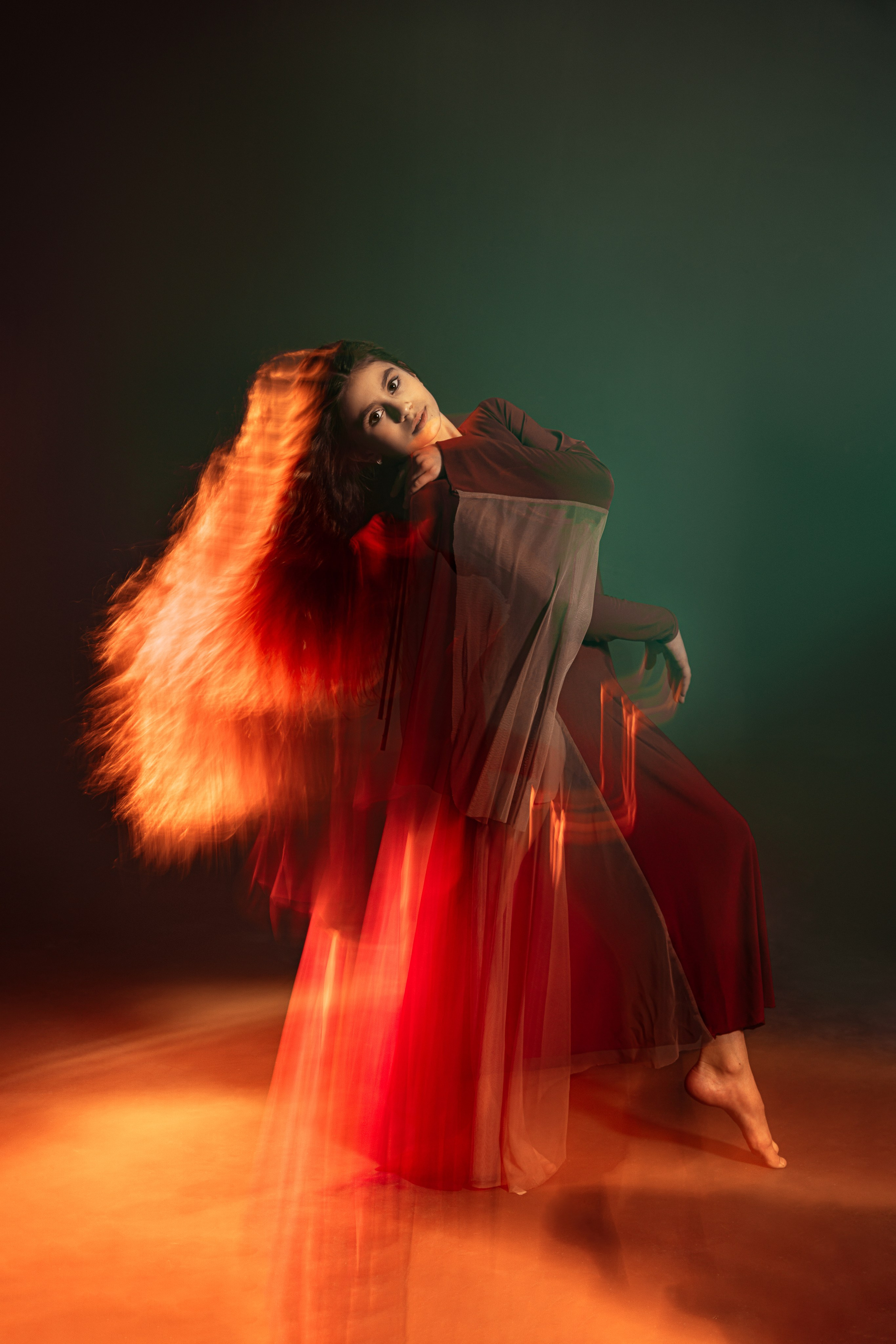 Лина, танец огня. Портретный фотограф в Санкт-Петербурге Дмитриева Наталия