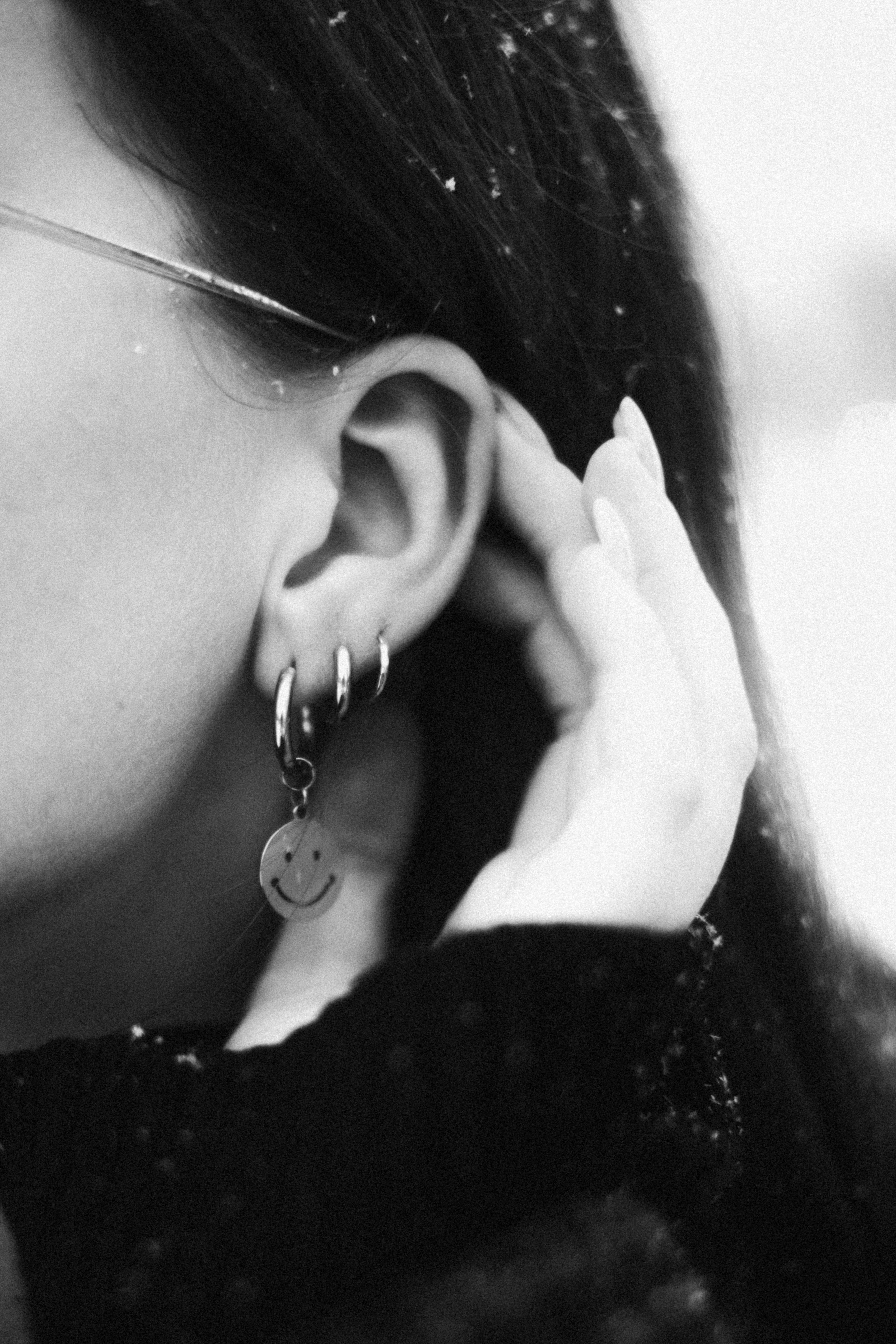 Женский портрет в снегопад