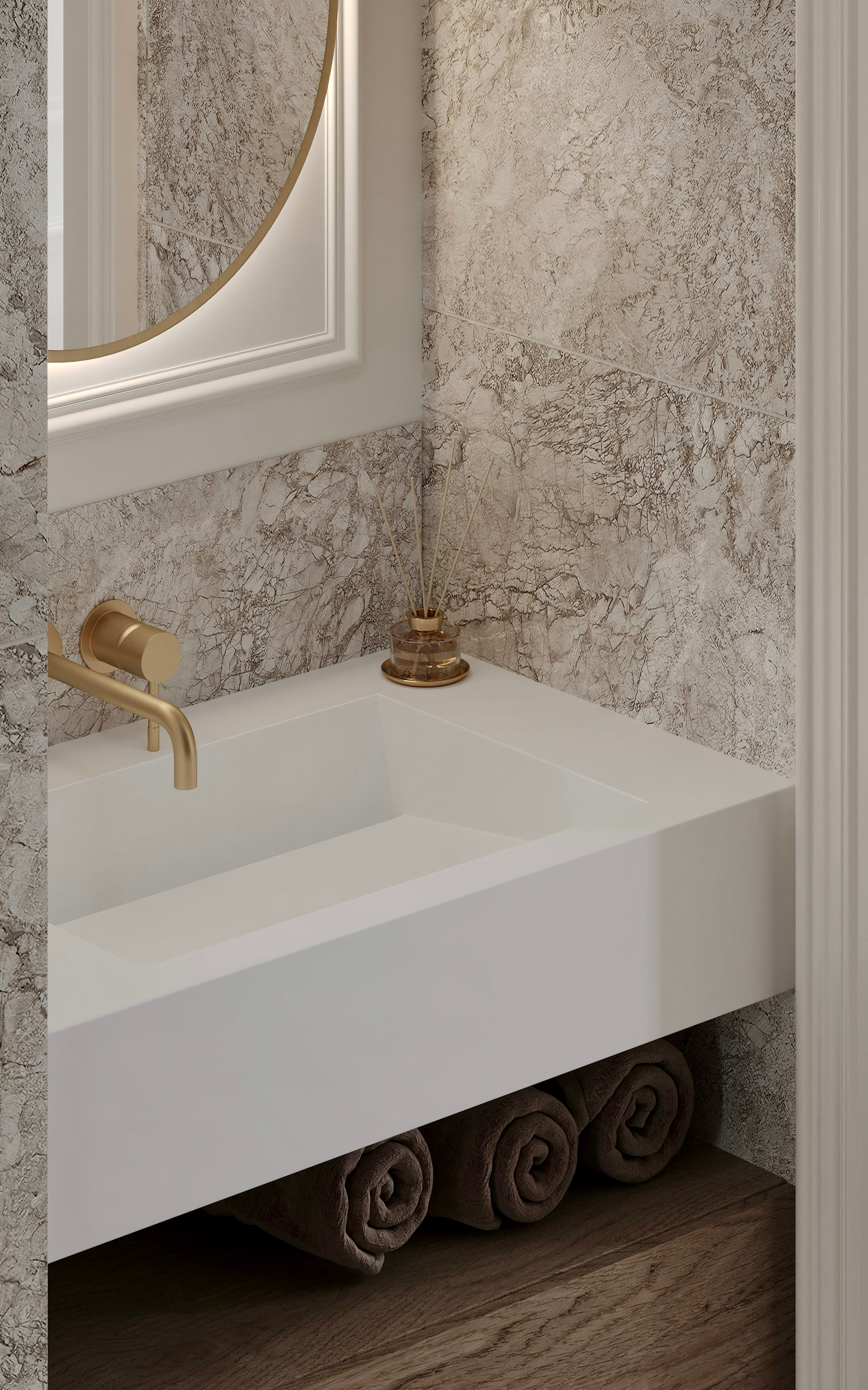 Нагатино Айленд 85 м². 3D Визуализация интерьера