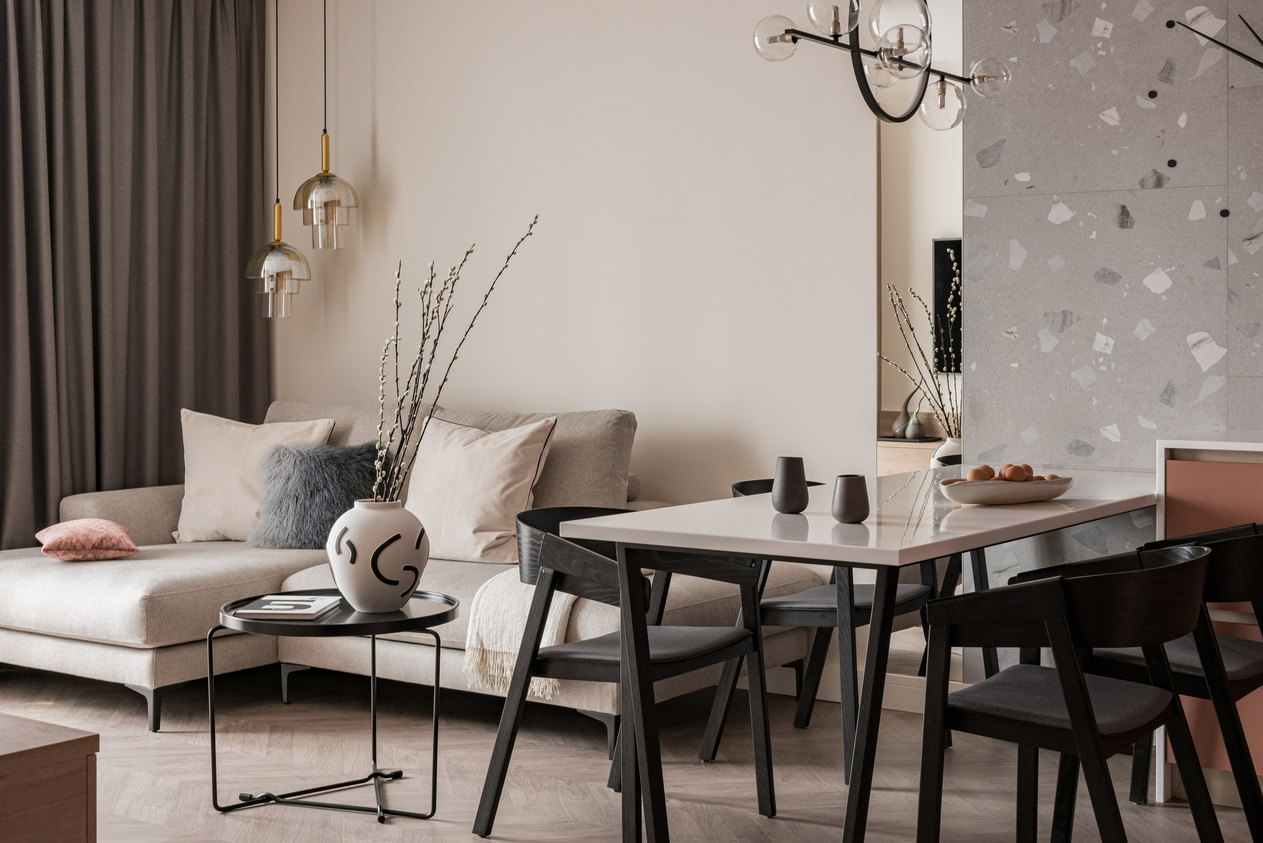 Квартира для молодого человека. Дизайнер Анна Хащенко. Мебель на заказ