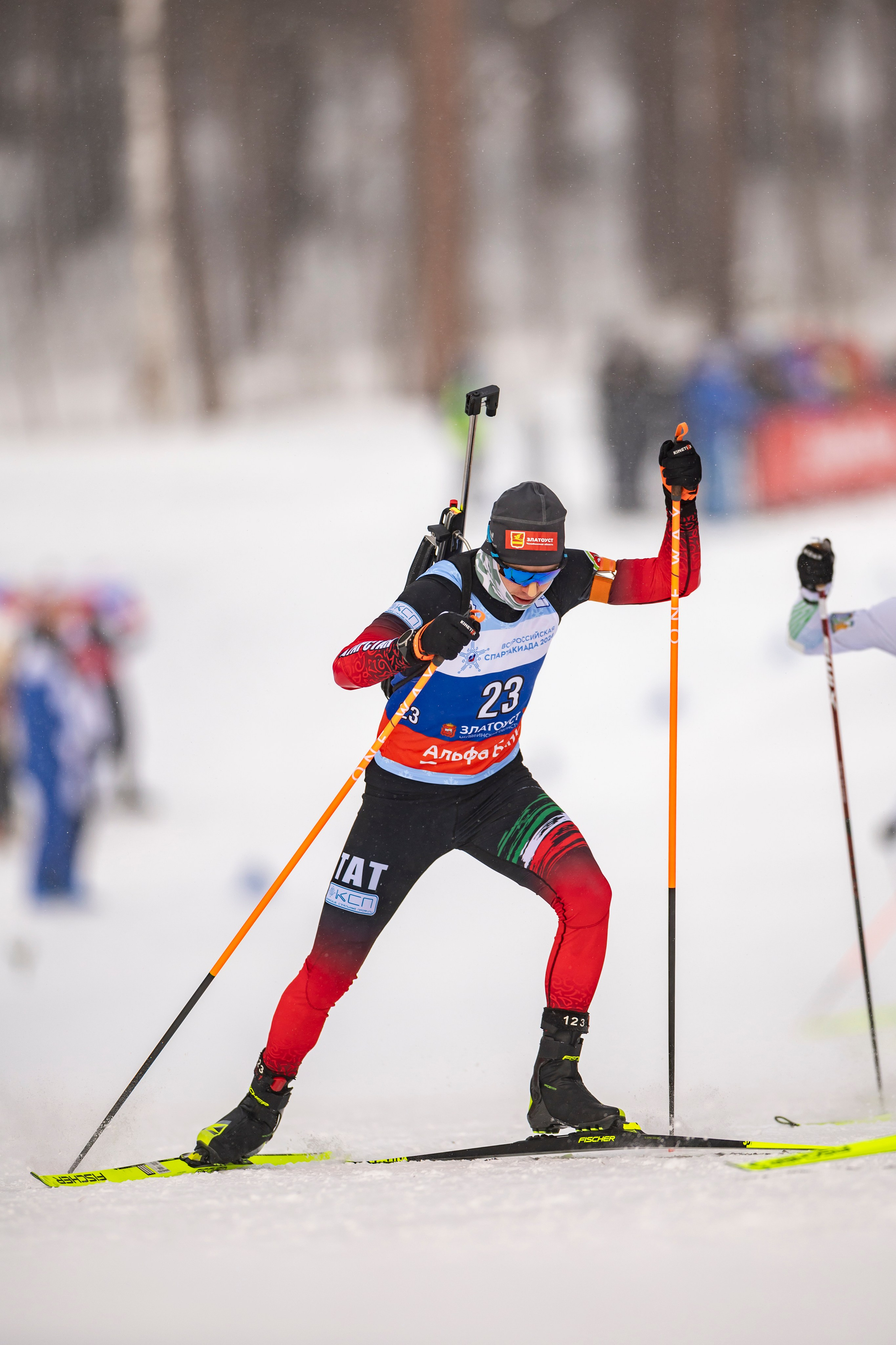 Всероссийская спартакиада по биатлону. Мужчины. Гонка преследования. Спортивный репортажный фотограф Казань Нафис Сиразетдинов