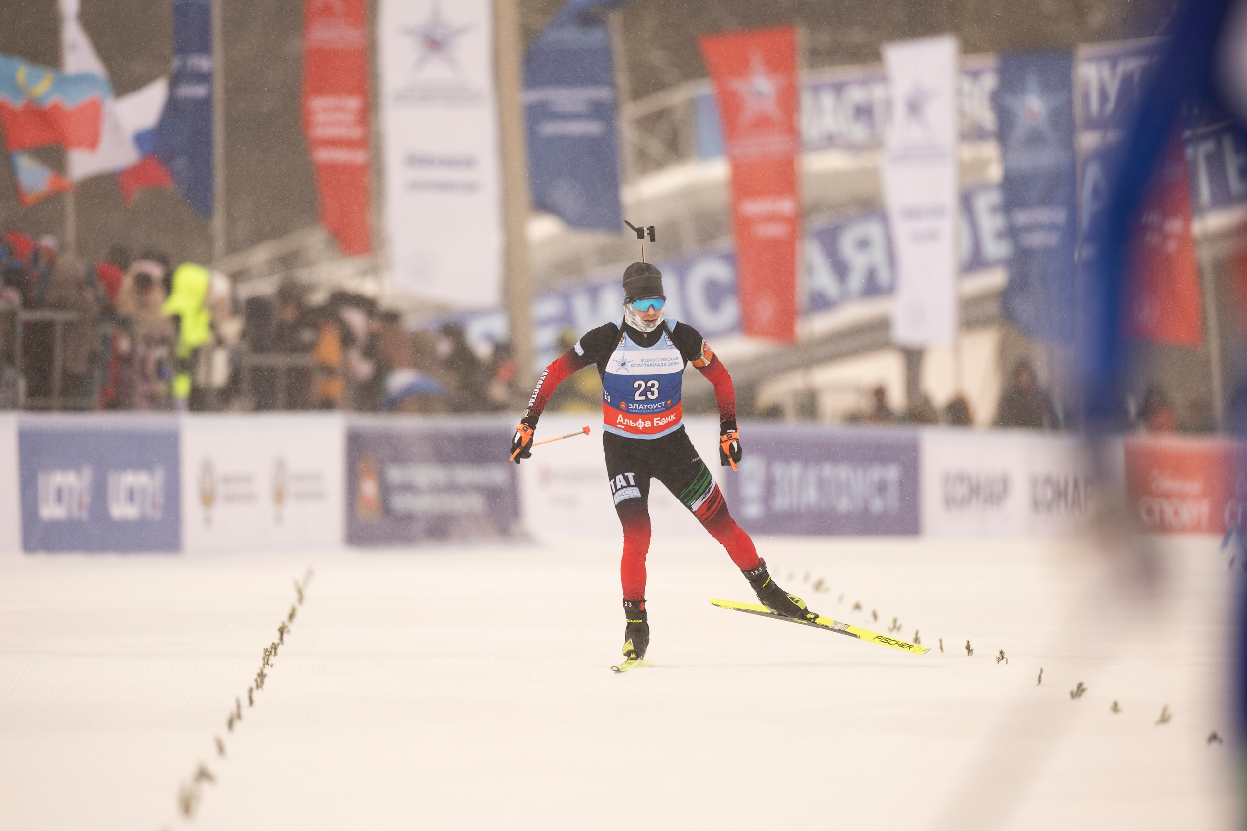 Всероссийская спартакиада по биатлону. Мужчины. Гонка преследования. Спортивный репортажный фотограф Казань Нафис Сиразетдинов