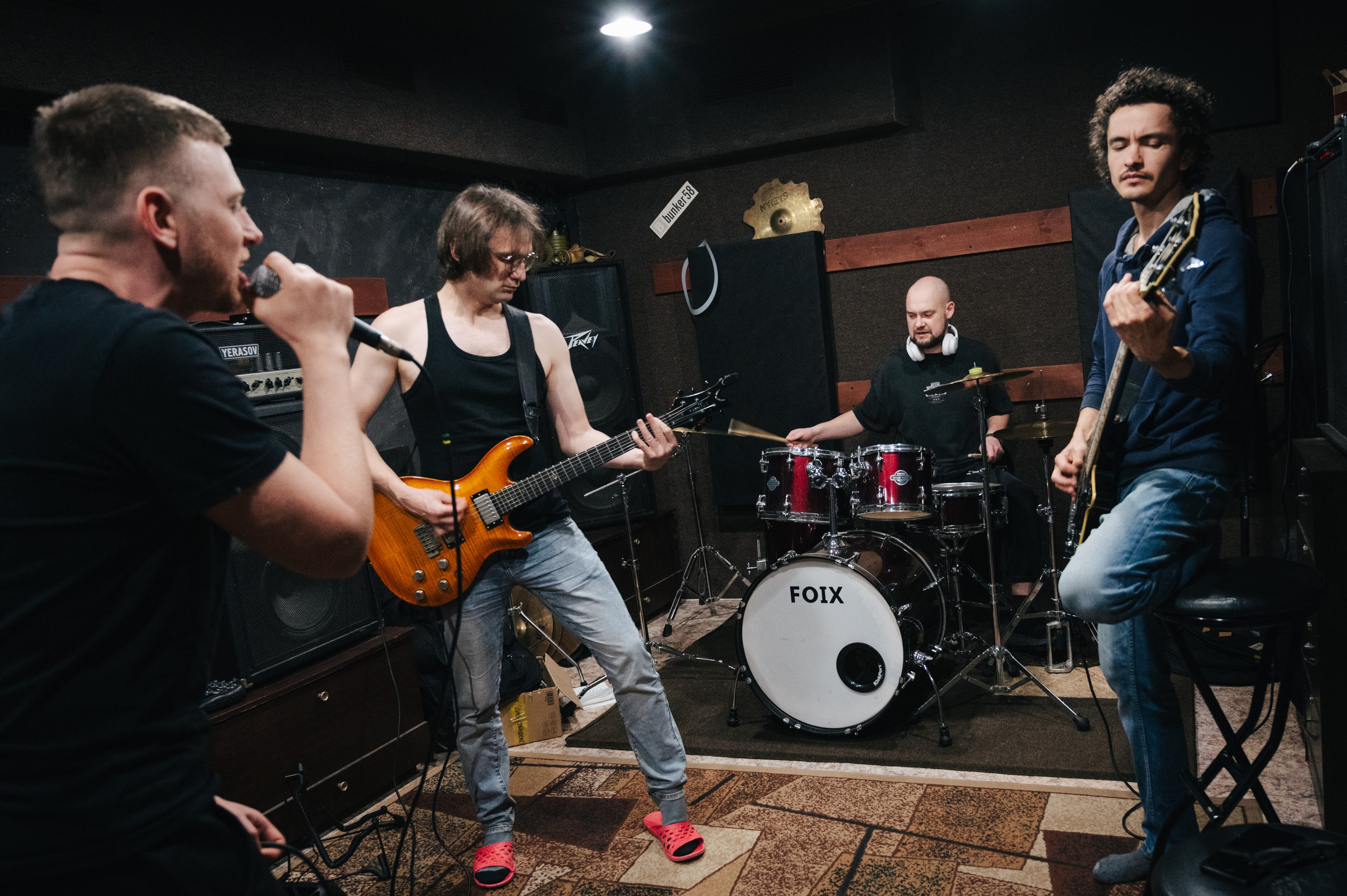 Репетиция группы «Прячемся!!!». Фотограф Анна Темнова. Пенза