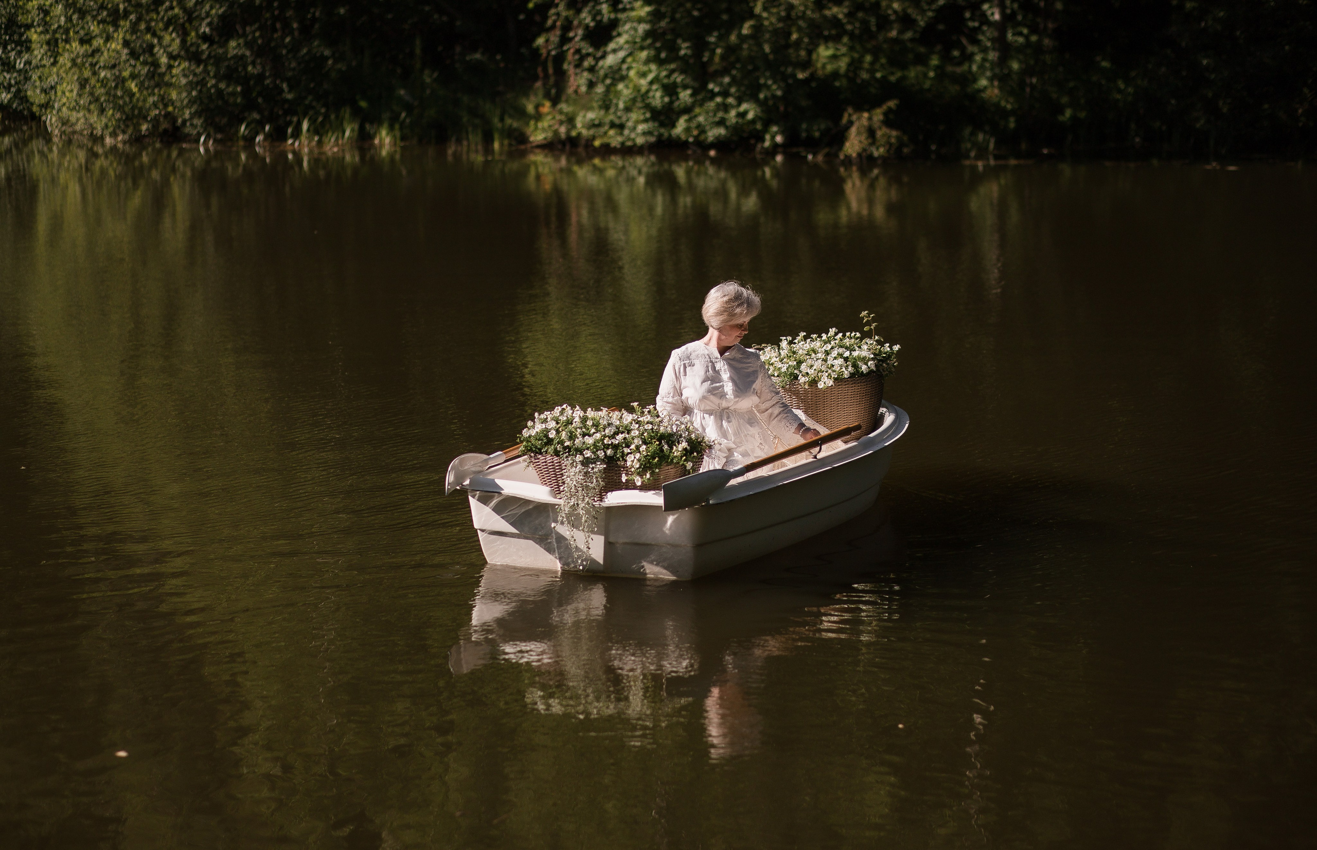 В лодке с цветами. Детский и семейный фотограф, Катерина Дементьева. Город Пермь
