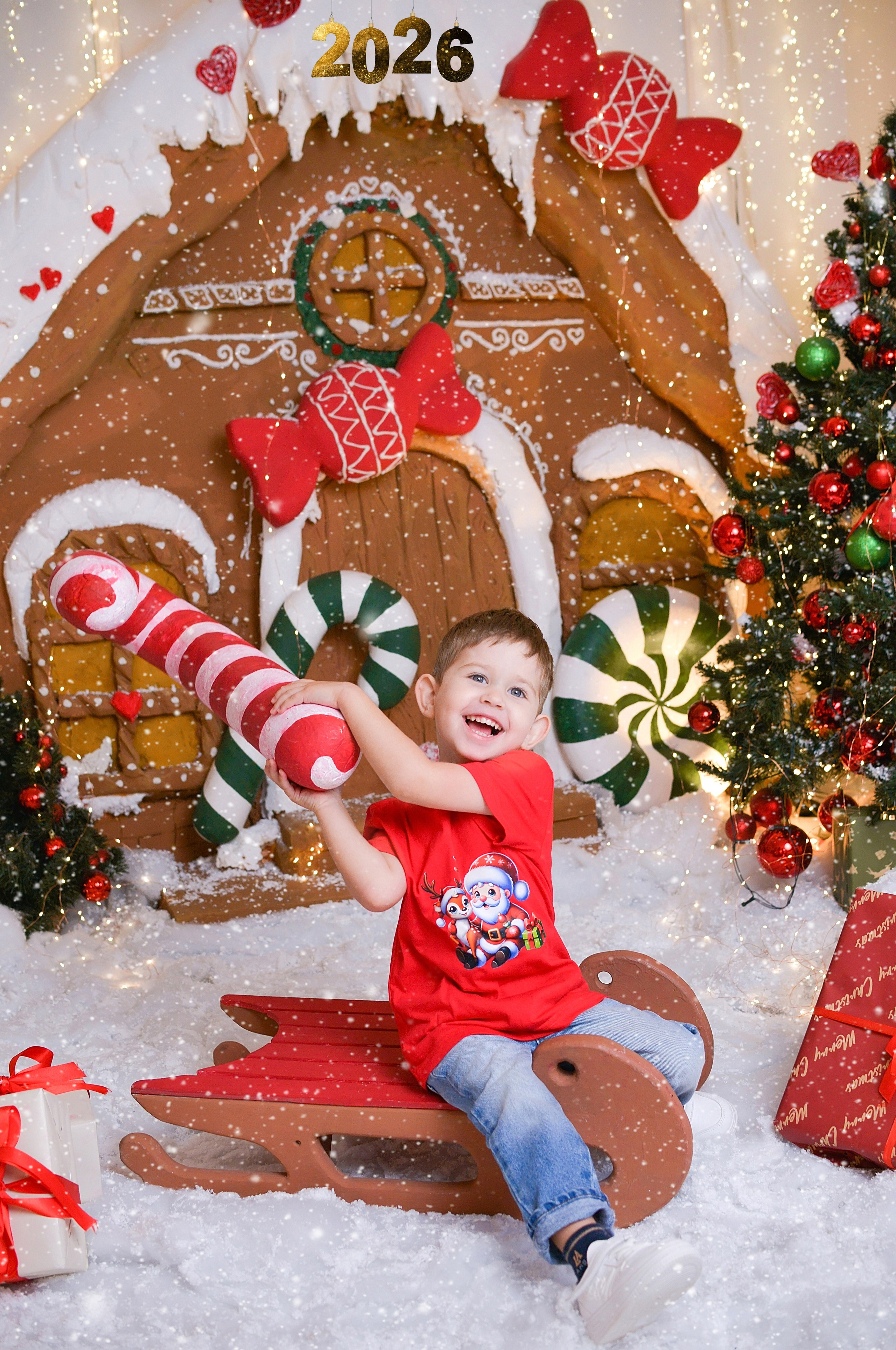 Новогодняя семейная фотосессия в Краснодаре 2023-2024. Фотограф новорожденных Краснодар Малышенко Надежда