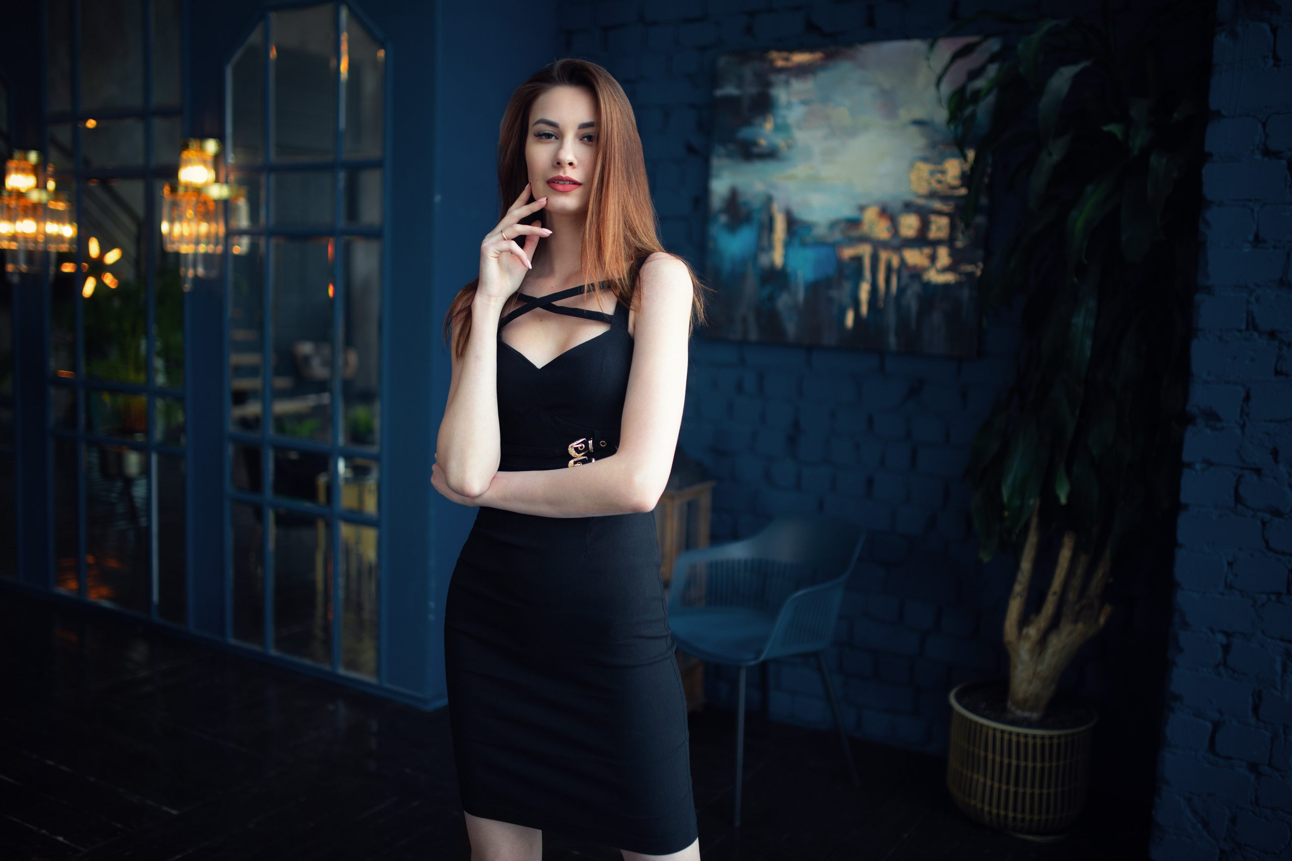 Фотосет с Ольгой в интерьерной студии в формате для «себя»