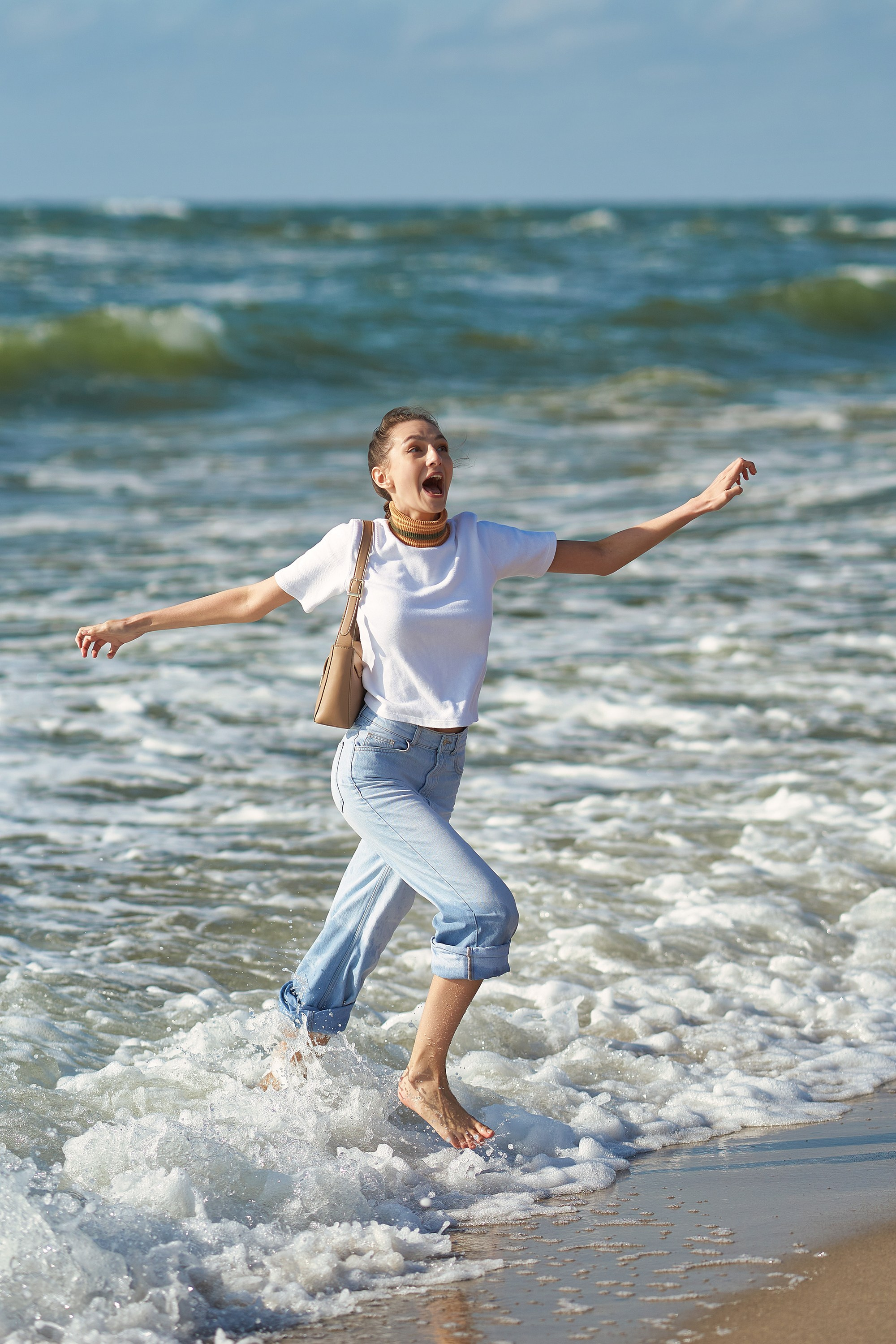 Фотосессия на Балтийском море. На Куршской косе