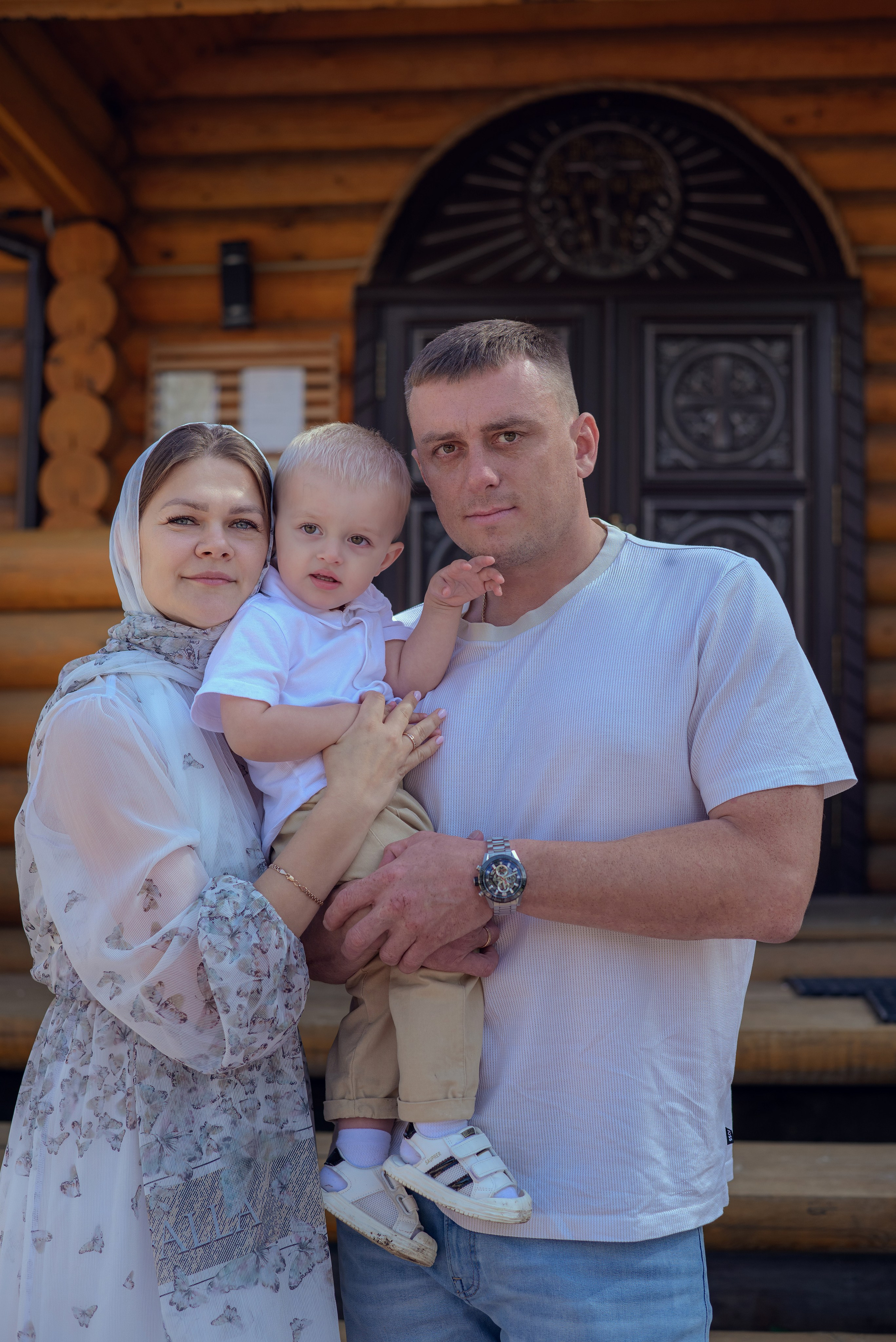 Крещение Витюши в храме священномученника Амфилохия. Фотографы крещения/венчания  Красноярск Татьяна и Вячеслав Переваловы