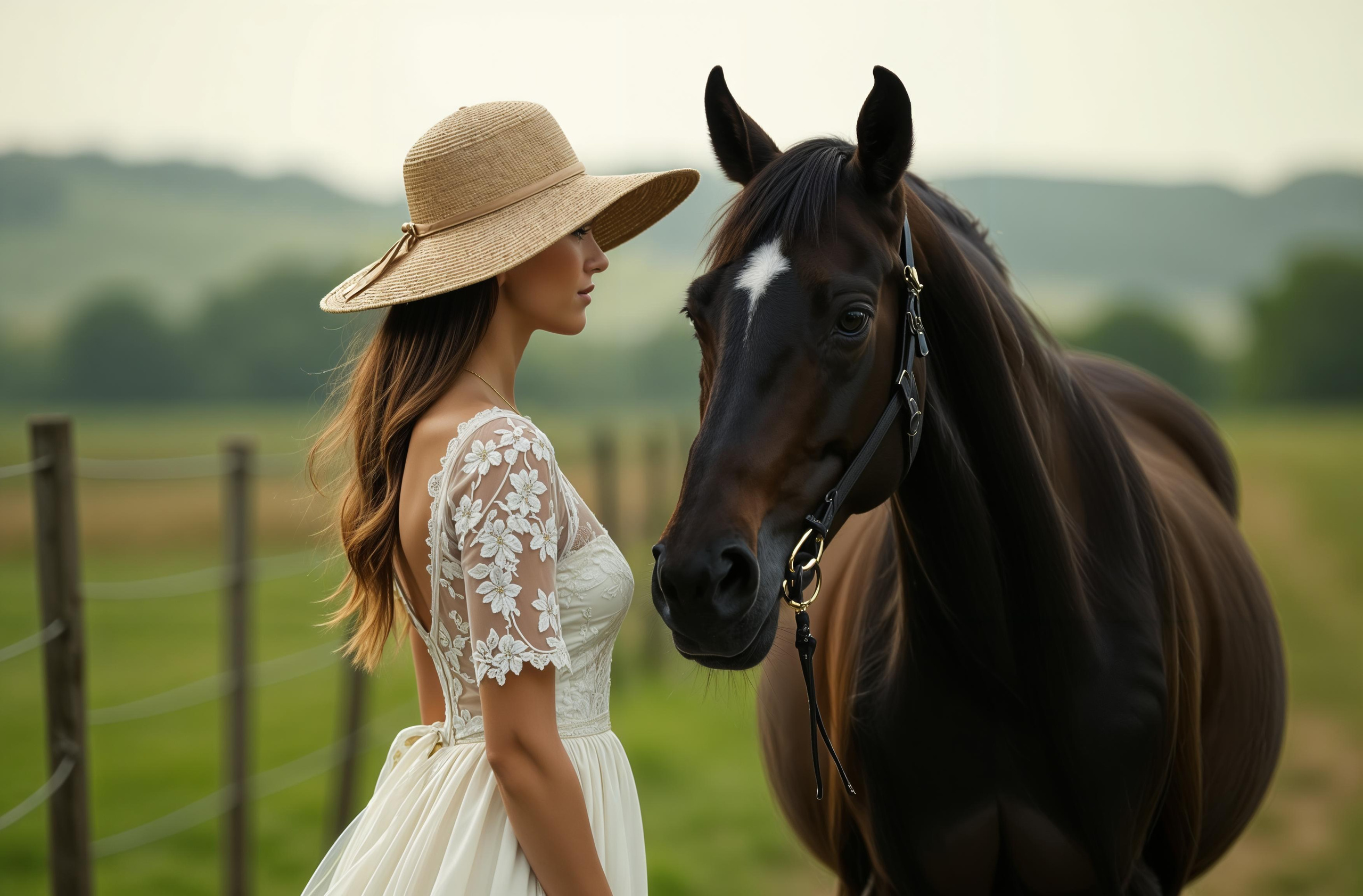 Фотосессия с лошадью в коншне в Москве
