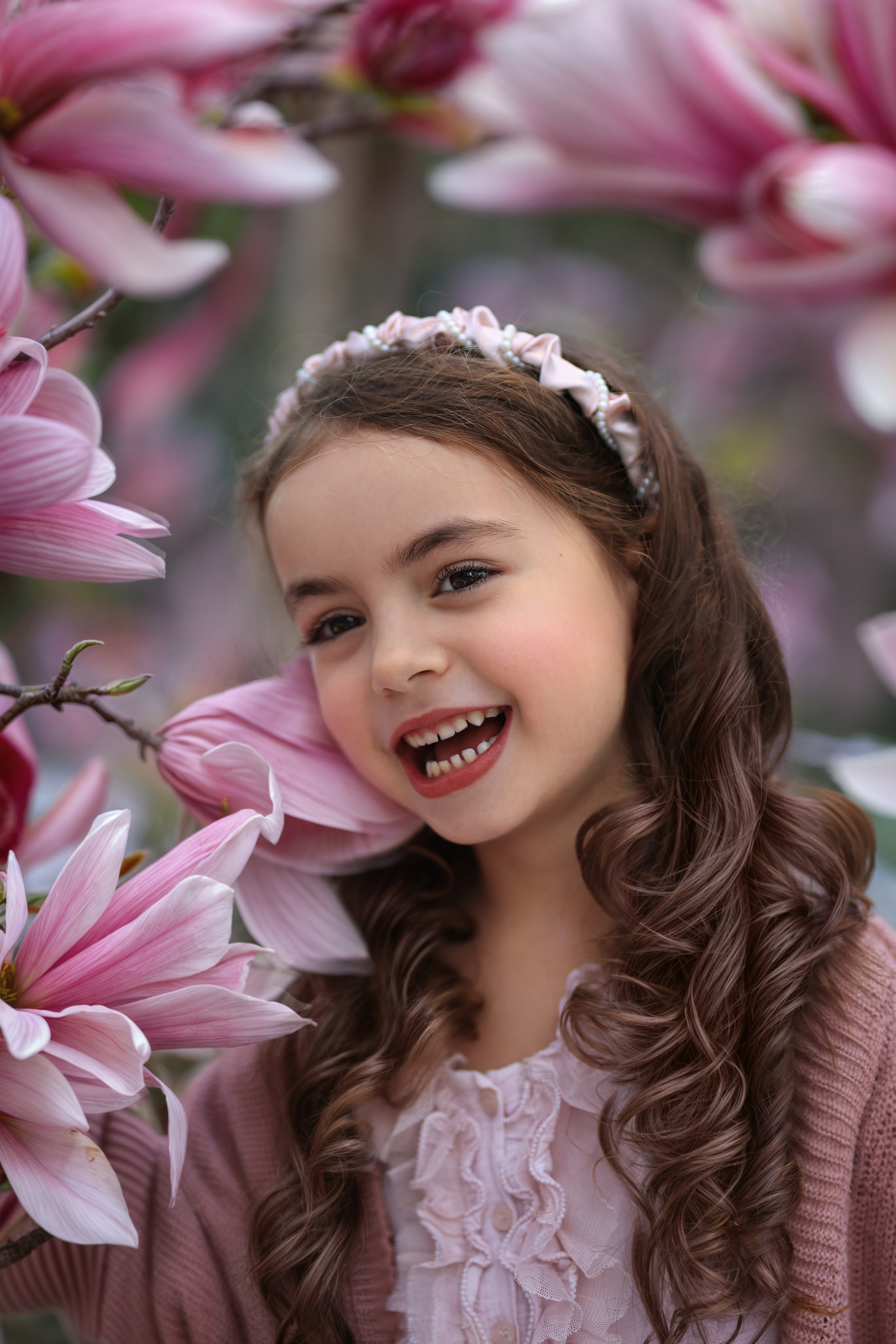 Photoshooting in magnolia