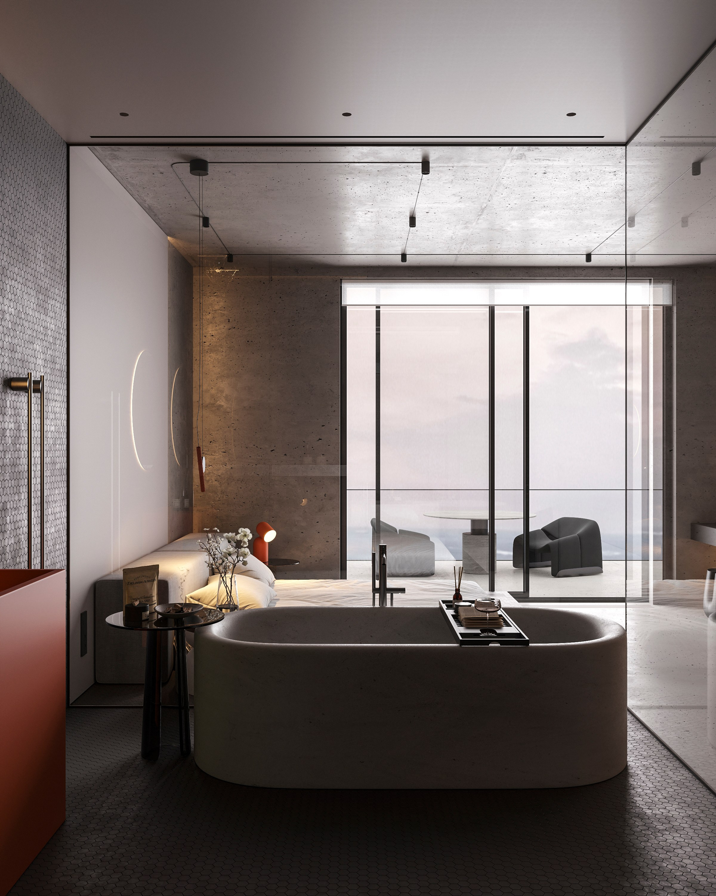 LUXURIOUS SIMPLICITY | BLACK CONCEPT. Interior Visualization by Valerie Stetyukevich