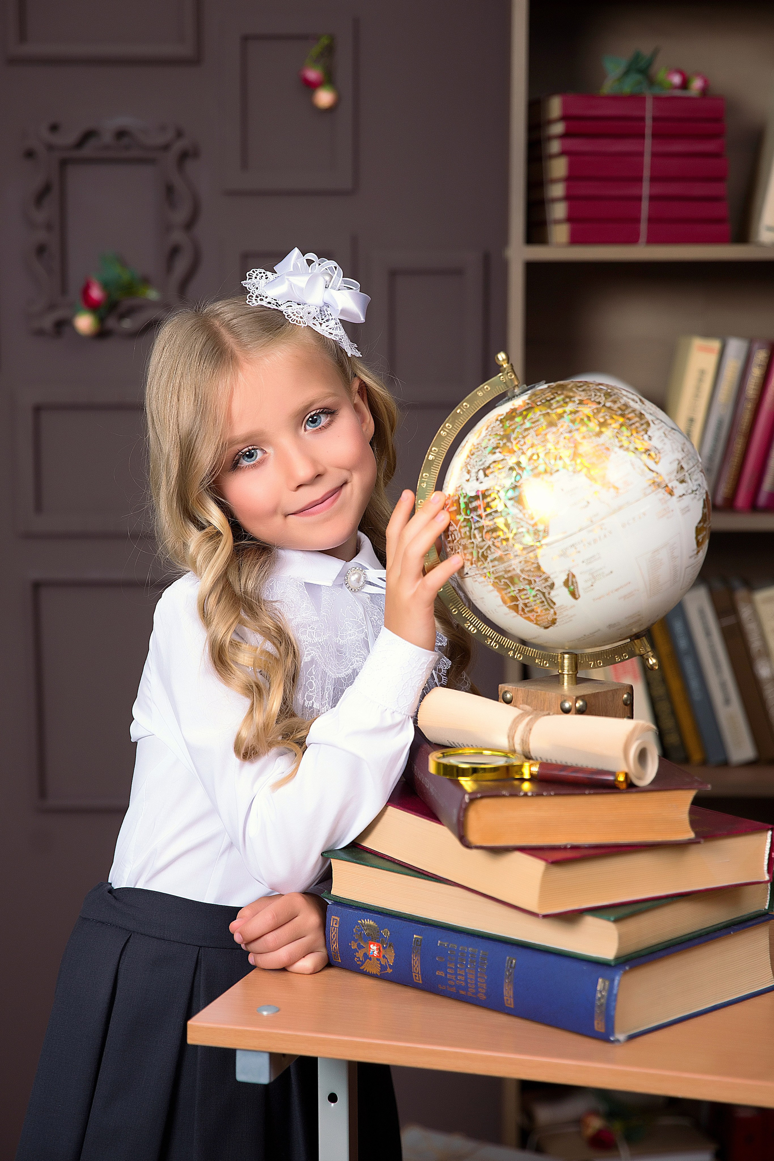 Индивидуальные фотосессии школьников. Детский школьный фотограф в Кемерово Зиновьева Екатерина