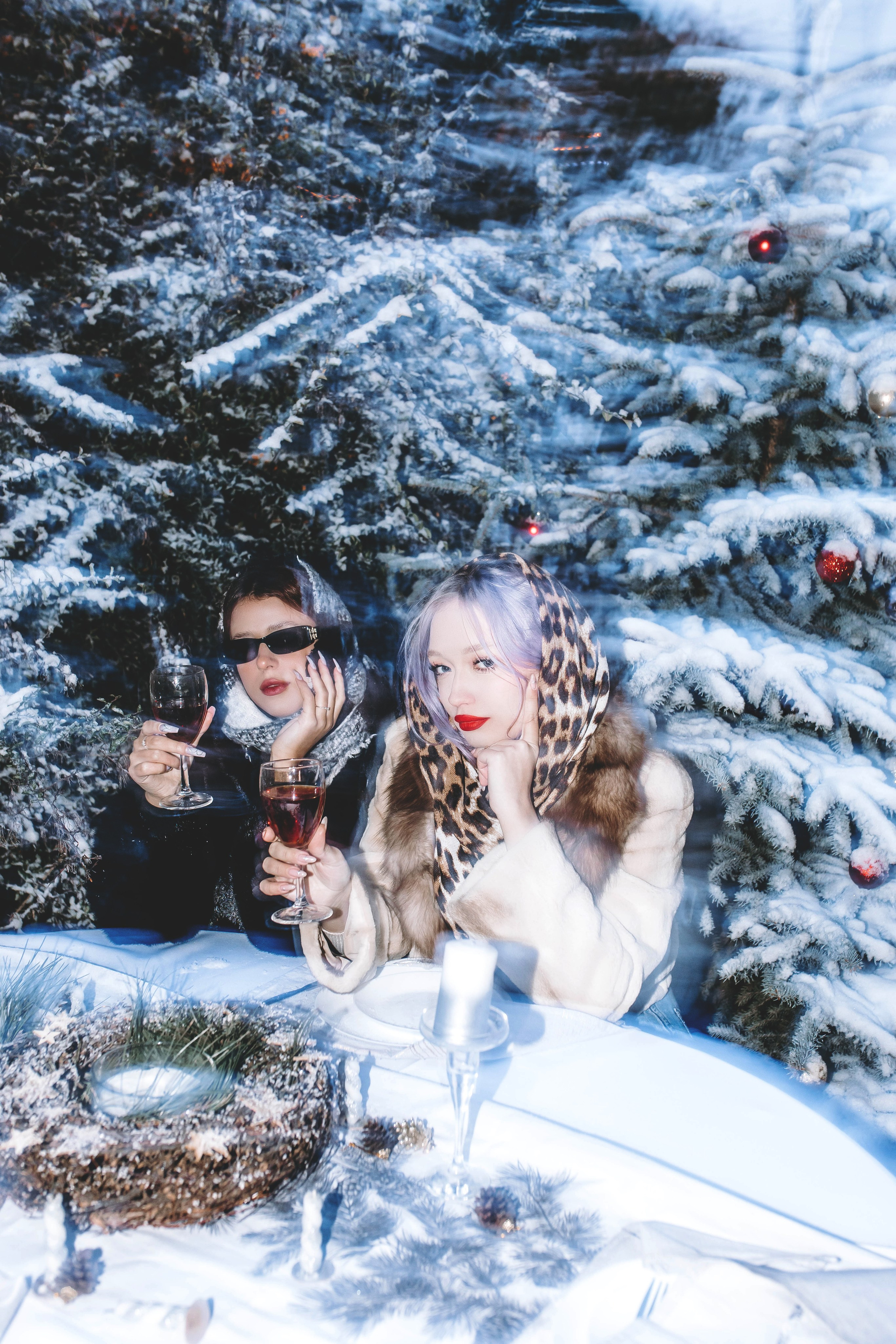 Новый год — девушки в шубах. Фотограф в Ставрополе Алина Клочкова