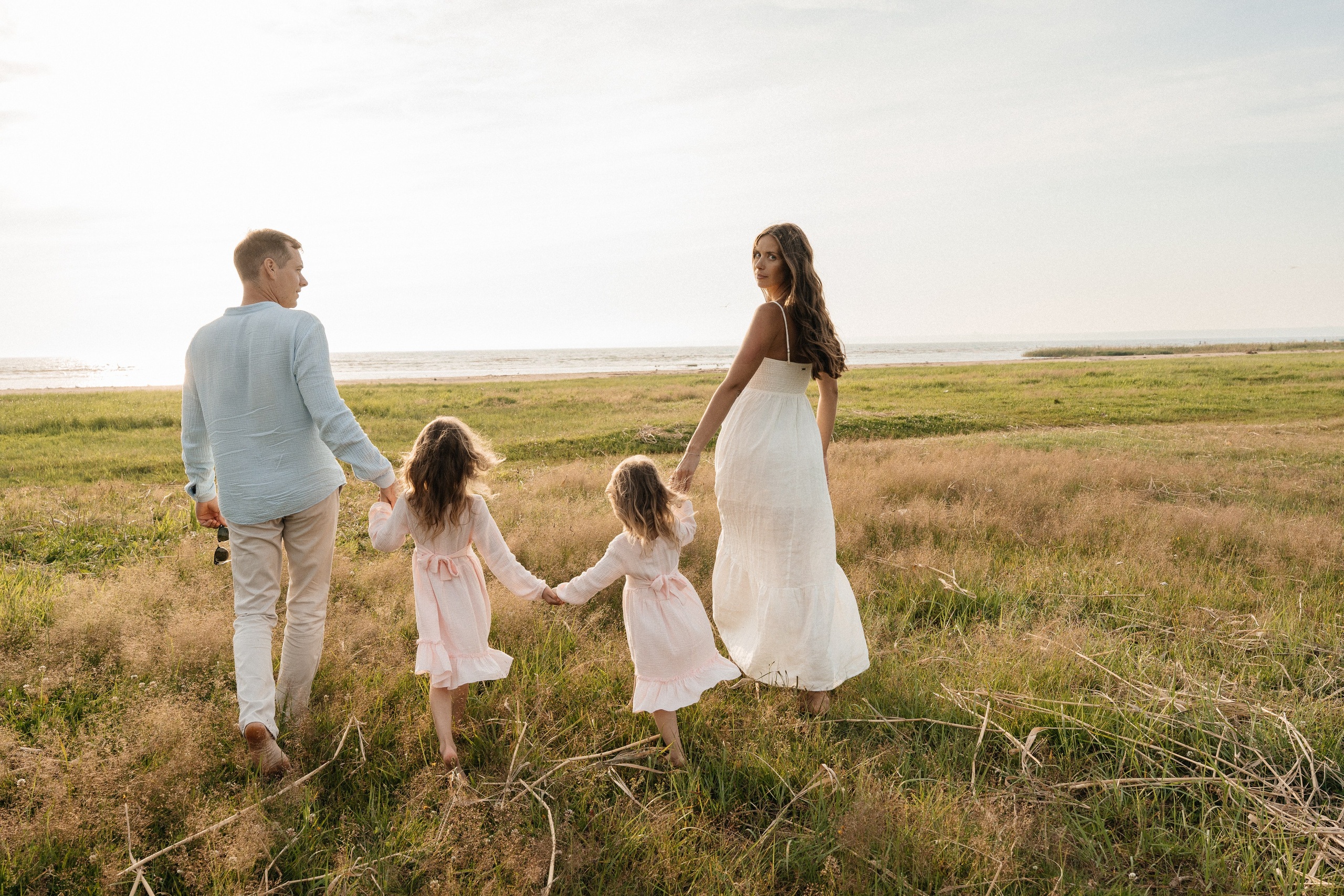 Папа, мама и три дочки. Семейный фотограф в Санкт-Петербурге Виталия Белова