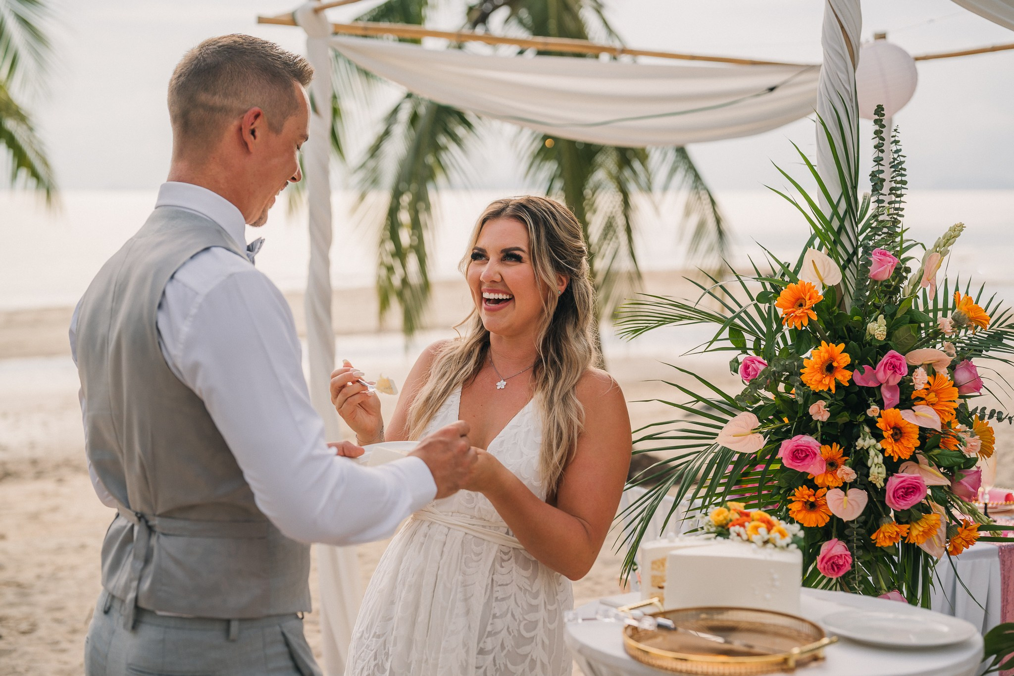 Andrew and Ashley 15.04.2025. Mariage à Koh Samui, en Thaïlande. Whatsapp: +66 94 3 650 301