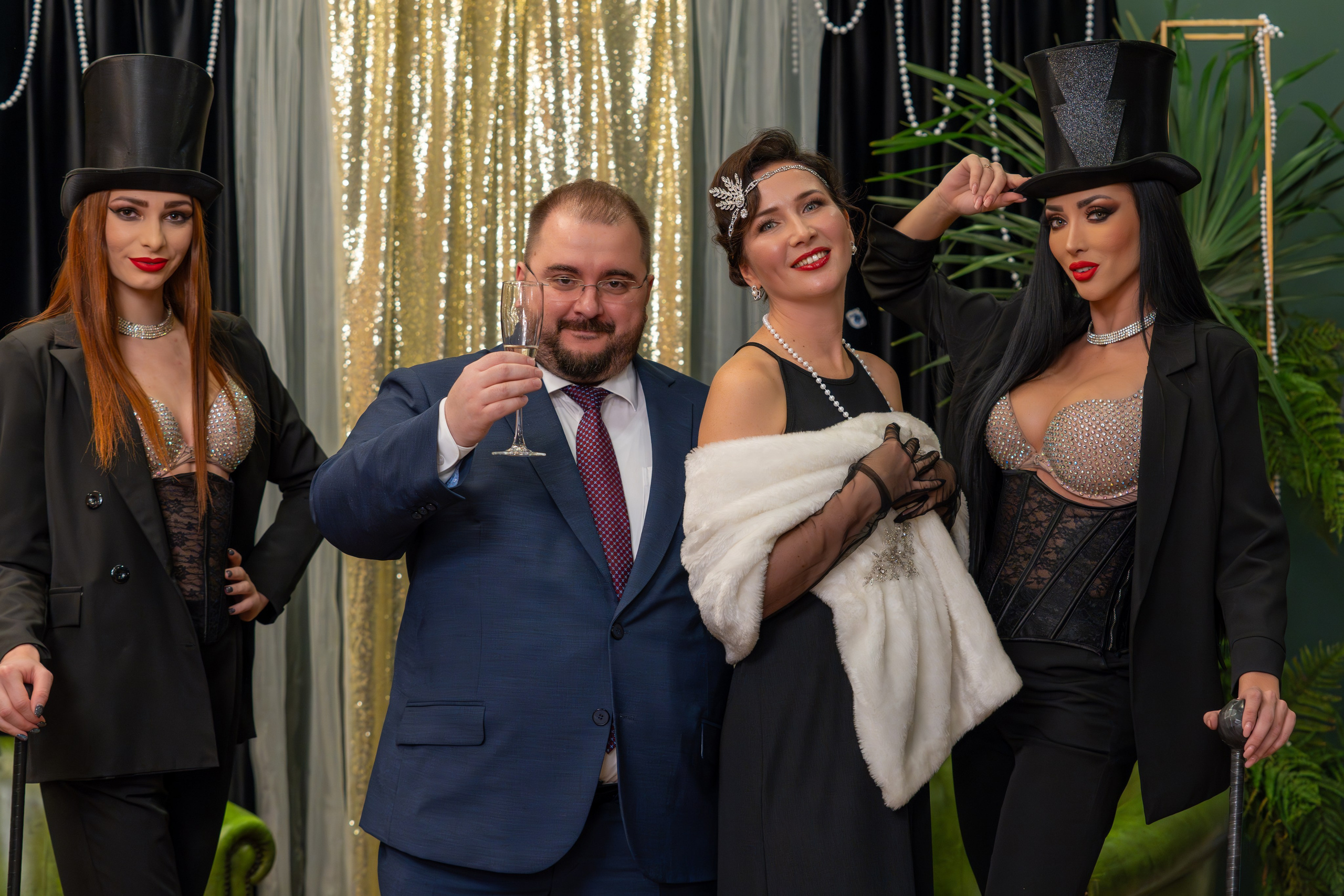 Новый год в стиле Great Gatsby. Репортажный фотограф в Красной Поляне и Сочи Павлюченко Екатерина