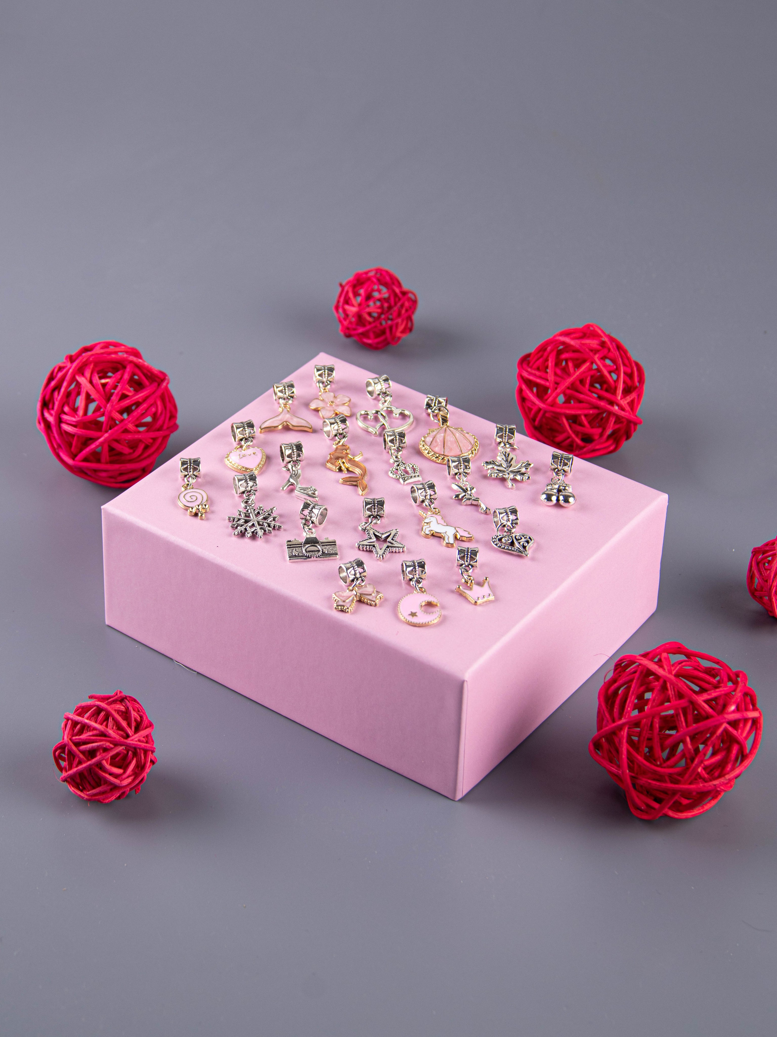 Наборы по созданию браслетов (розовый). «Матрица»