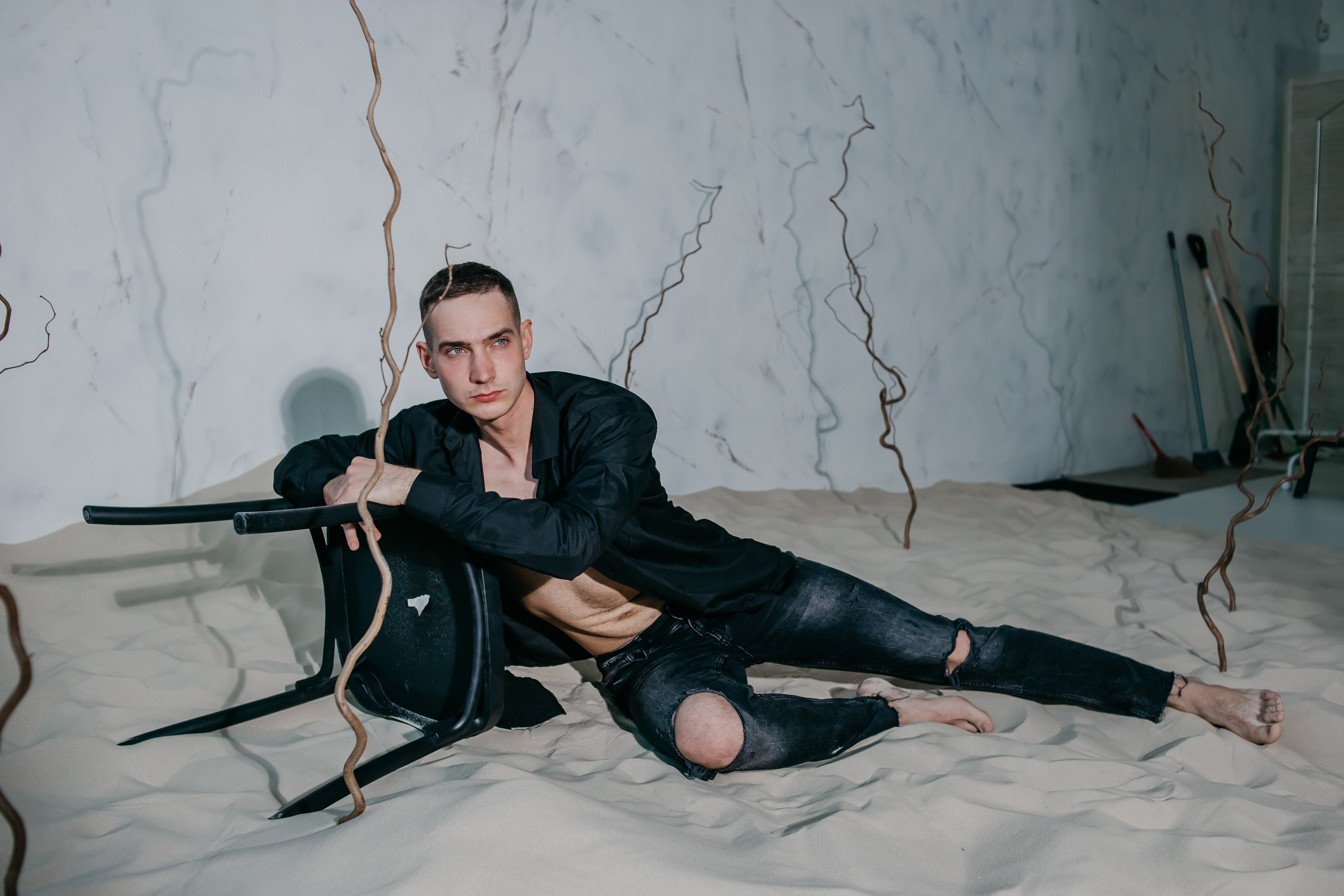 Евгений. Фото в песке. Фотограф Регина Крикунова г. Красноярск