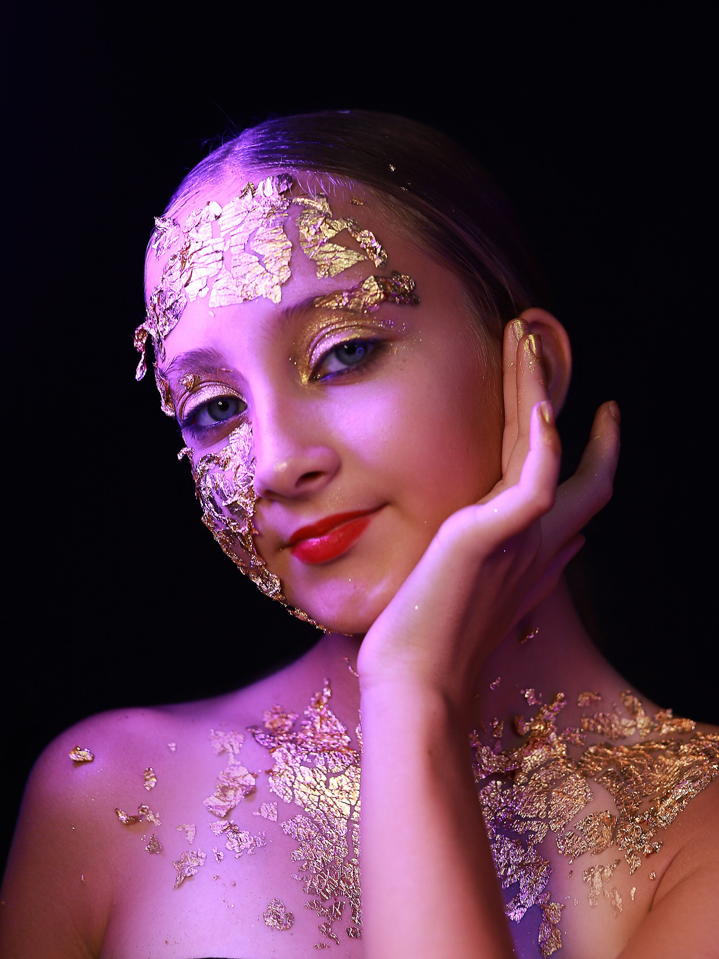 Портреты с глитер. Фотограф Юлия Мальцева