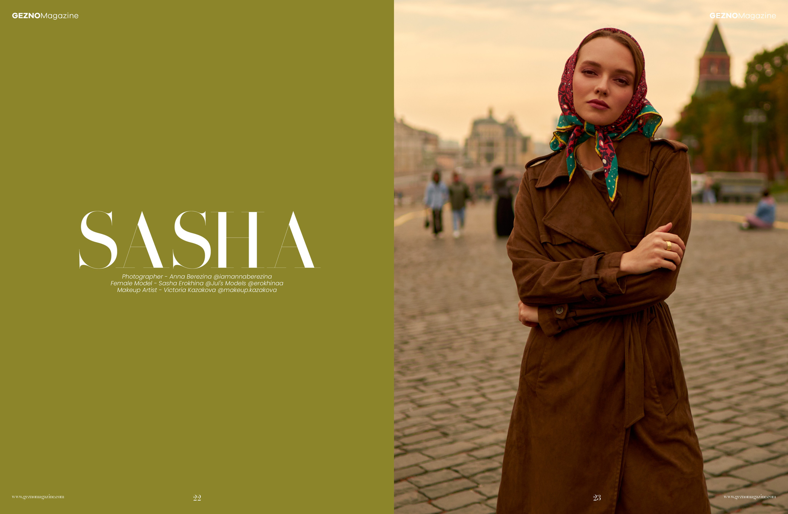 Съемка в журнале Genzo. Коммерческий фешн и бьюти фотограф в Москве Березина Анна