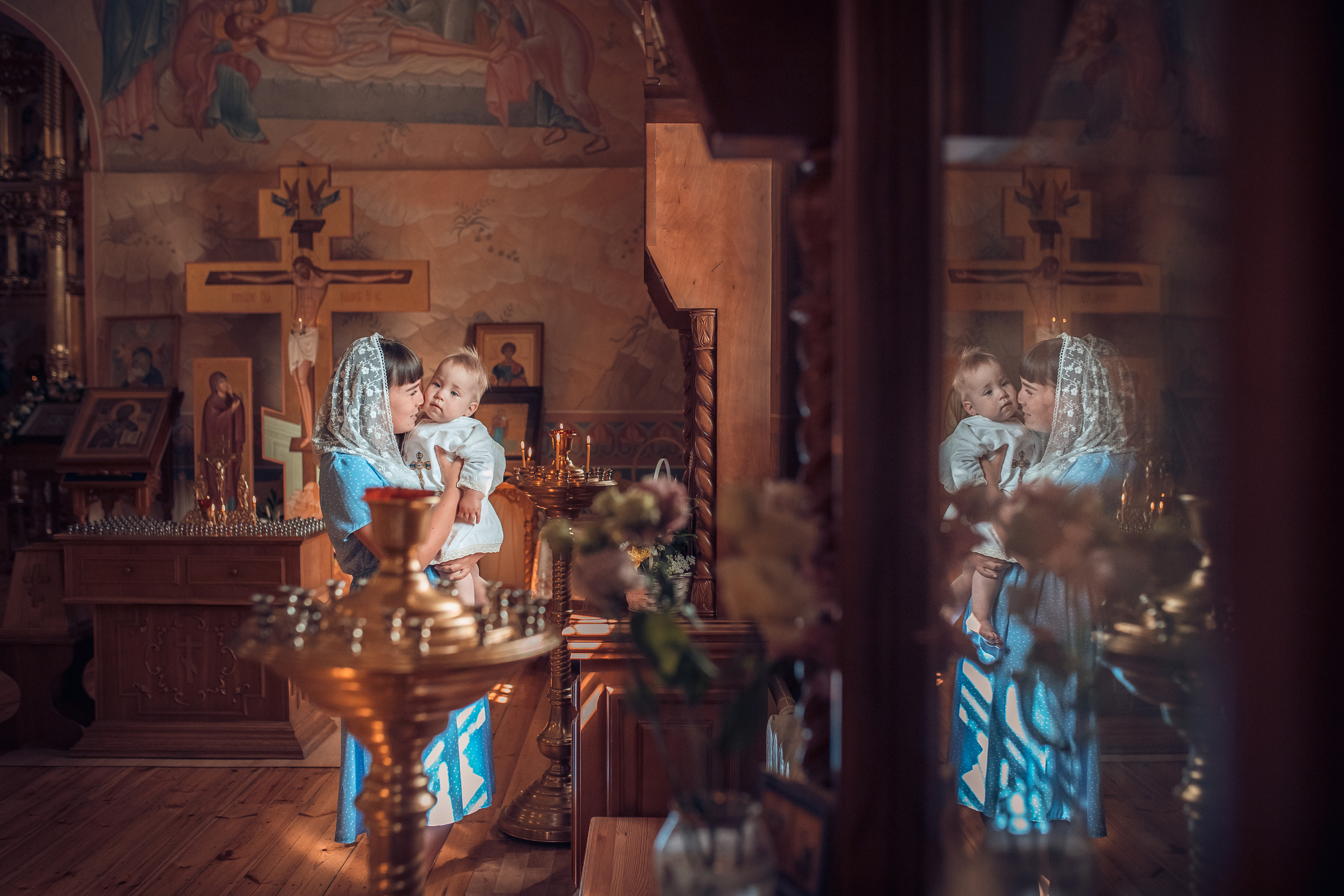 Съемка большой семьи. Екатерина Крапивина фотограф церковных Таинств в Нижний Новгороде