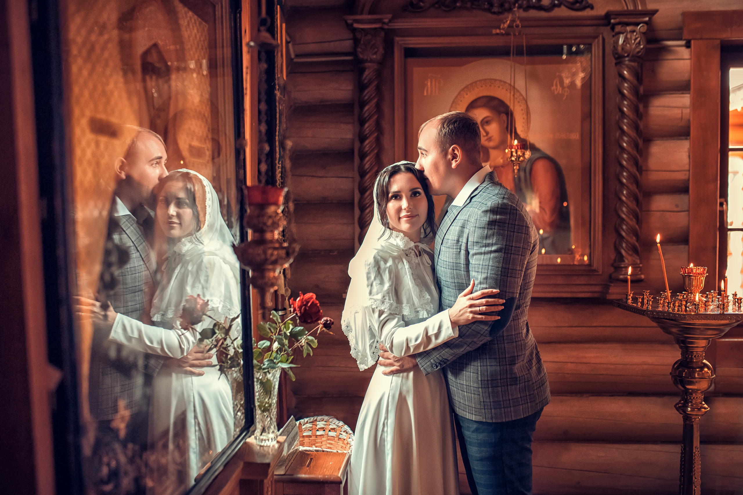 Таинство Венчания Дмитрия и Марины в храме Владимира Равноапостольного. Екатерина Крапивина фотограф церковных Таинств в Нижний Новгороде