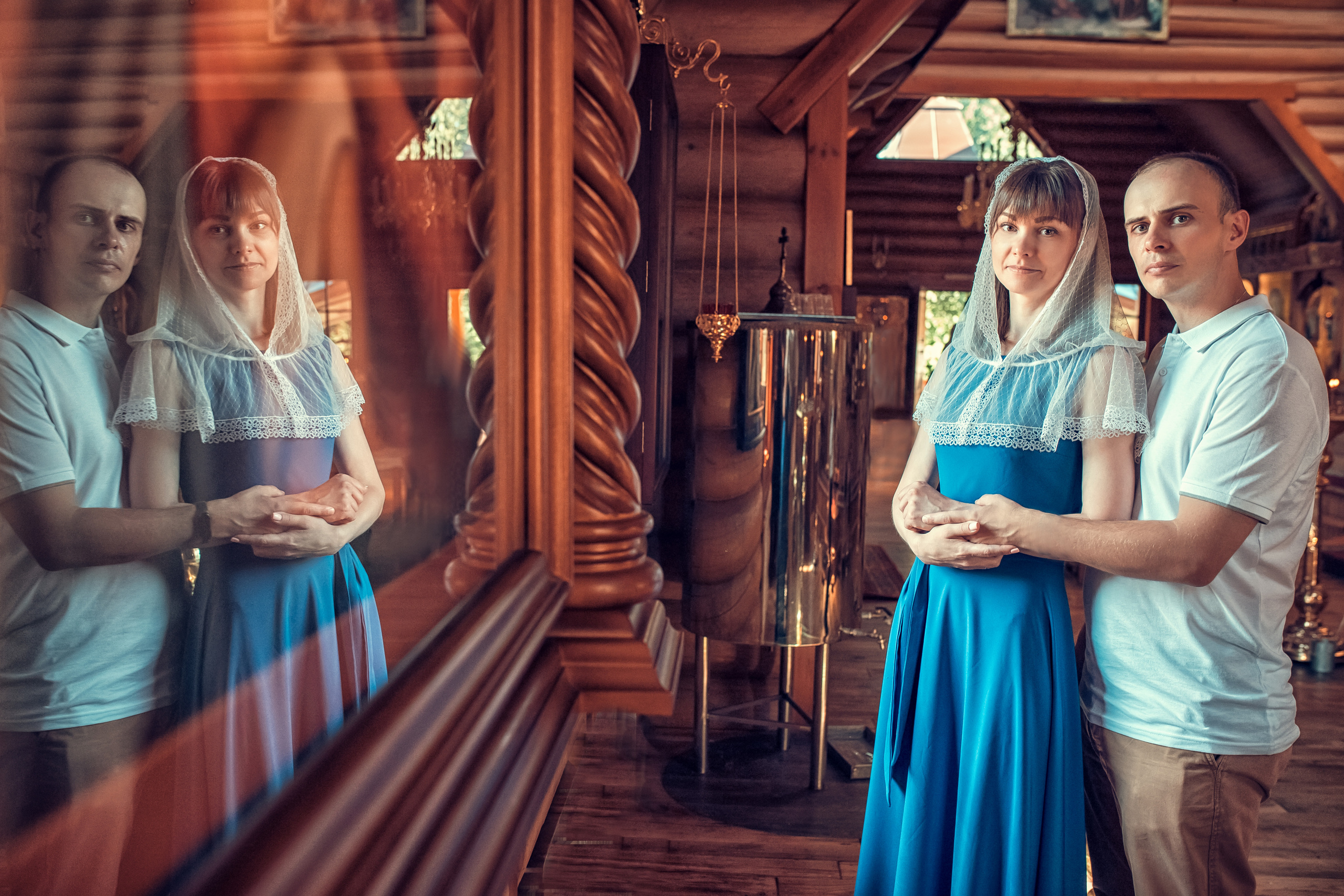 Таинство Венчание Антона и Ольги в храме Владимира Равноапостольного в Сартаково. Екатерина Крапивина фотограф церковных Таинств в Нижний Новгороде