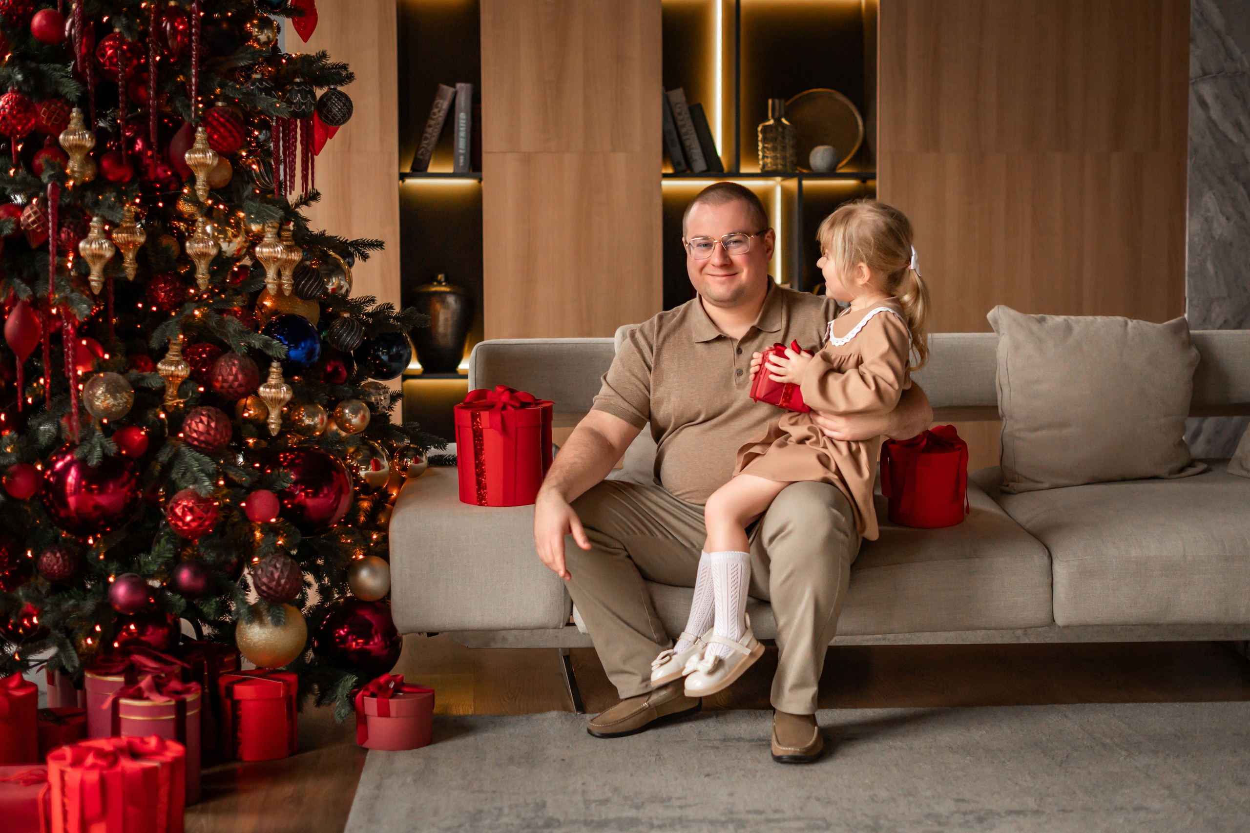 Семья Екатерины в студии Мимика